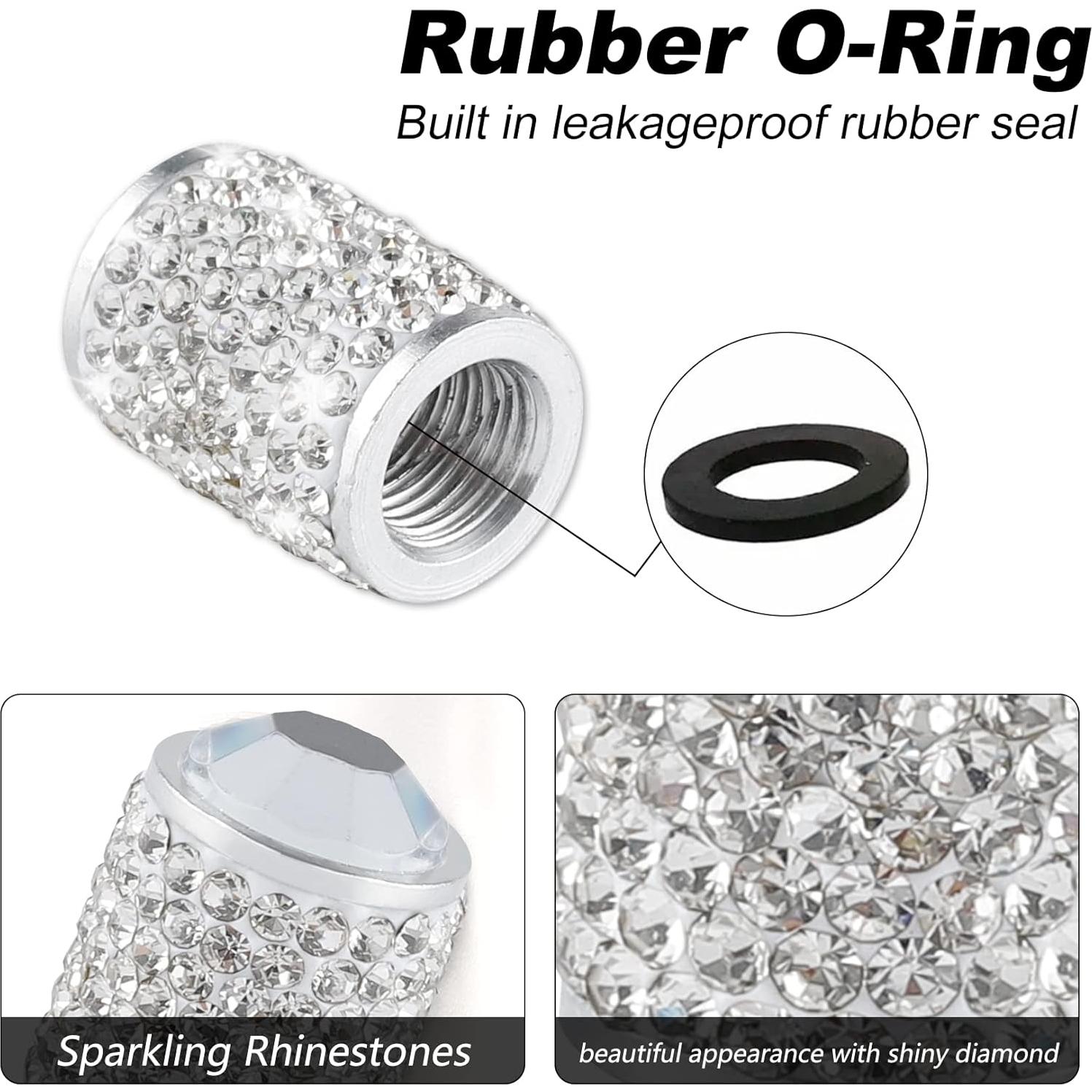 Tapas de Válvula de Neumático Alpmosn 4 Pcs Brillantes