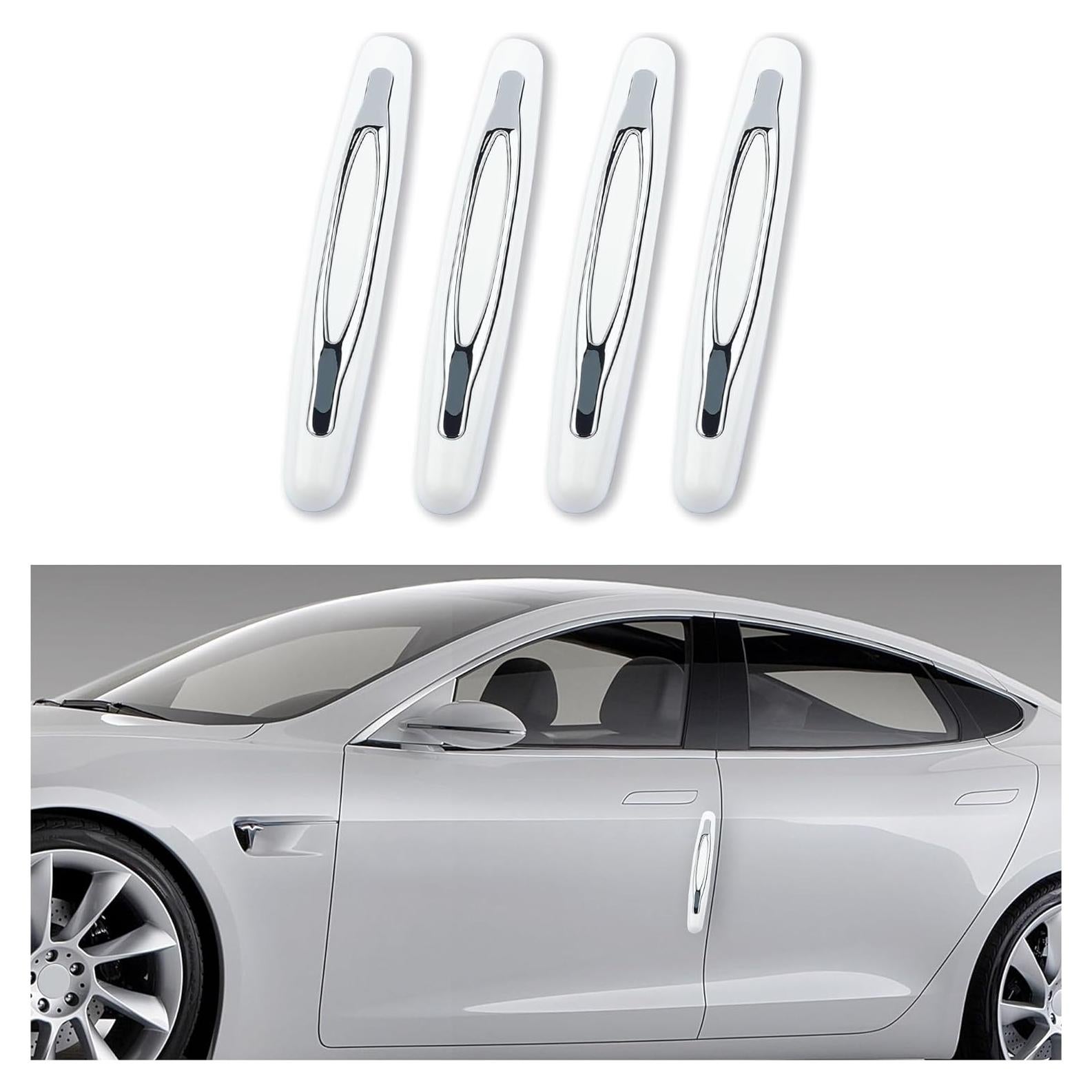 4 Protectores de Bordes de Puerta Carleef Blanco Universal