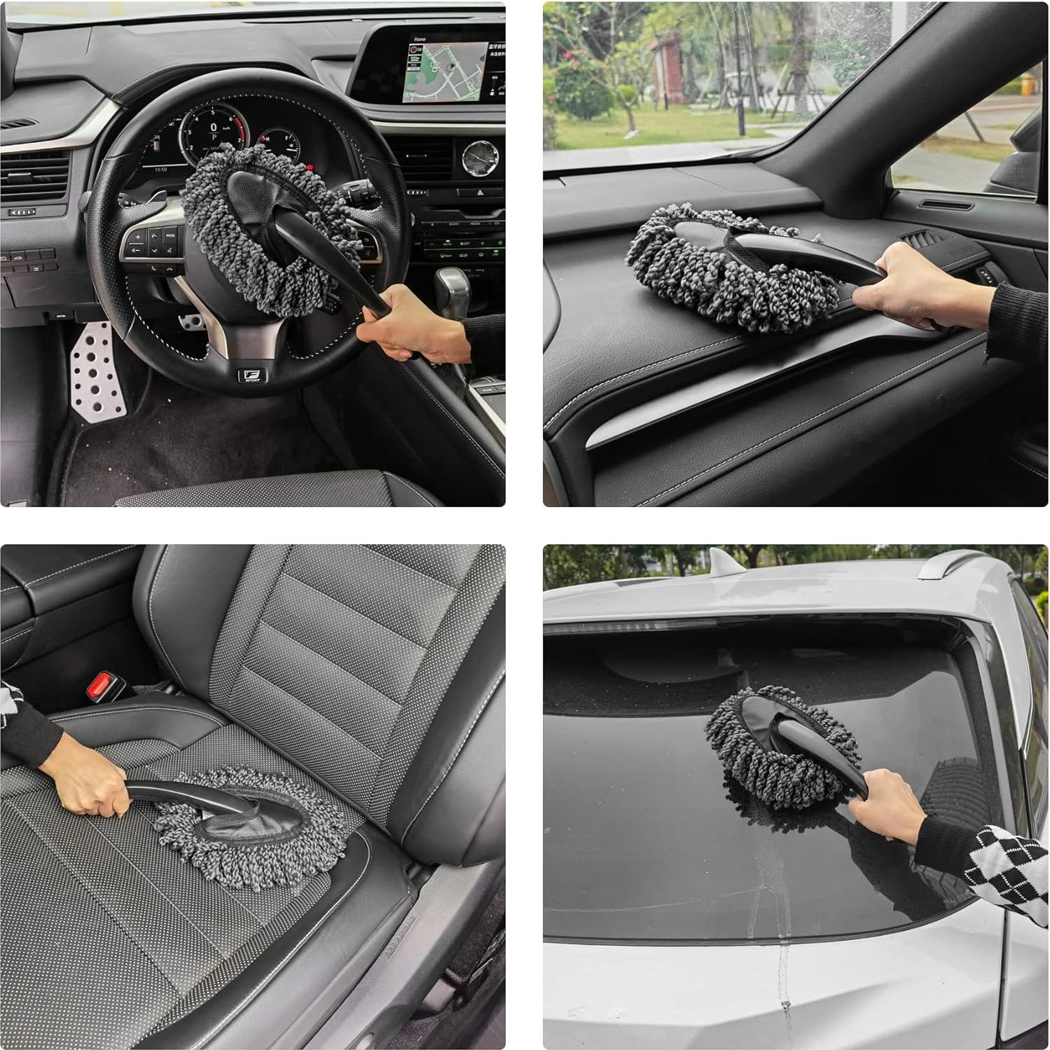 Cepillo de Microfibra Amiss 2 Pack para Limpiar Coche 33,78 cm