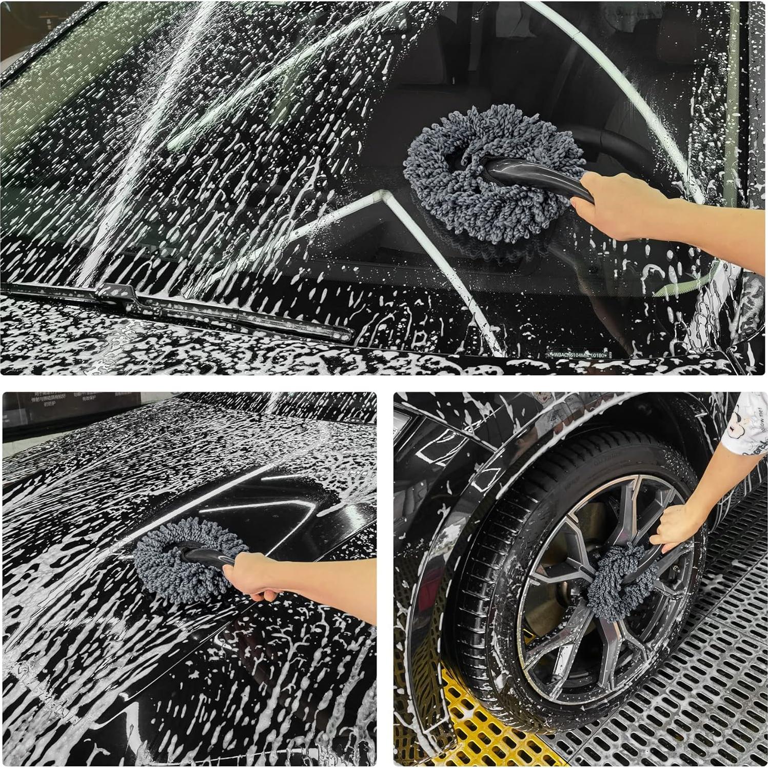 Cepillo de Microfibra Amiss 2 Pack para Limpiar Coche 33,78 cm