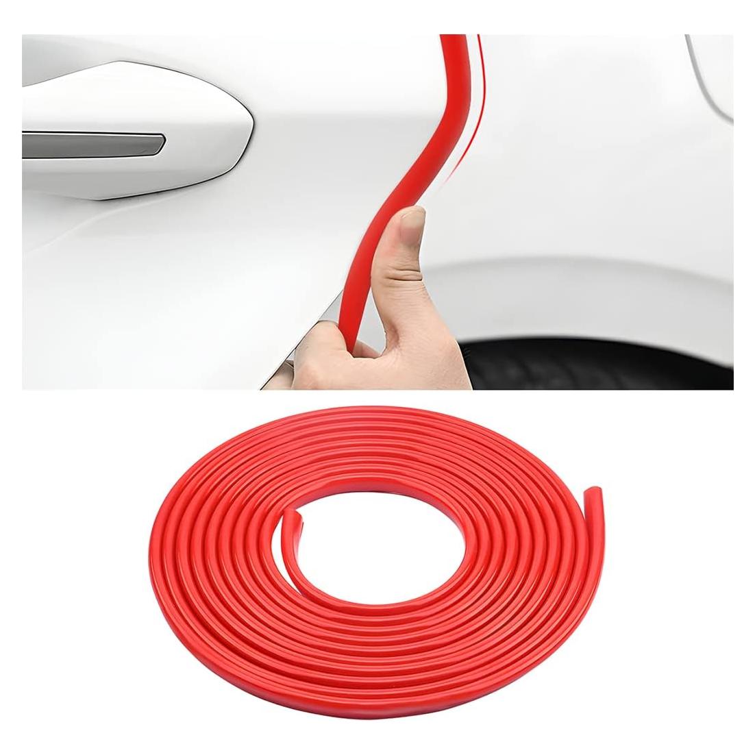 Protectores de Bordes de Puerta de Coche Moly Magnolia 16Ft Rojo