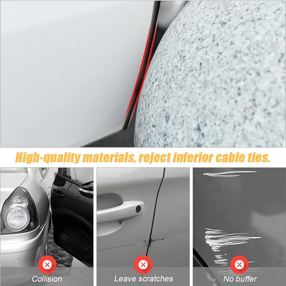 Protectores de Bordes de Puerta de Coche Moly Magnolia 16Ft Rojo