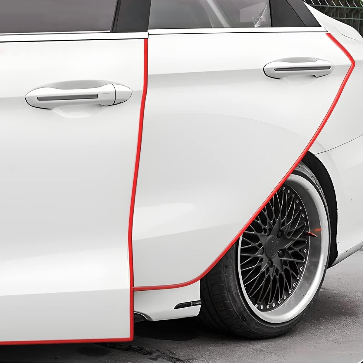 Protectores de Bordes de Puerta de Coche Moly Magnolia 16Ft Rojo