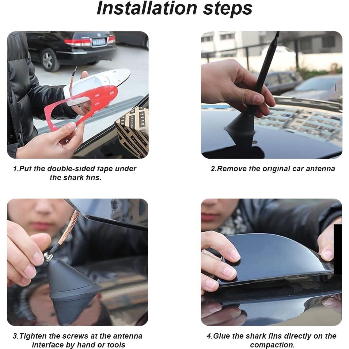 Cubierta de Antena de Aleta de Tiburón Moly Magnolia Rojo