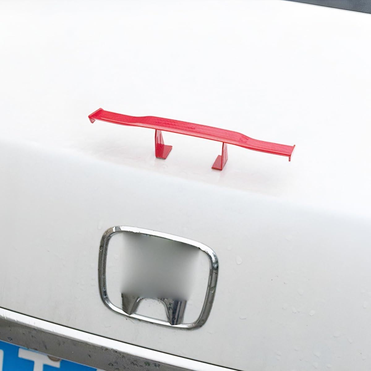 Alerón Mini para Coche BLAU GRUN 17x3.6 cm Rojo 3 Piezas