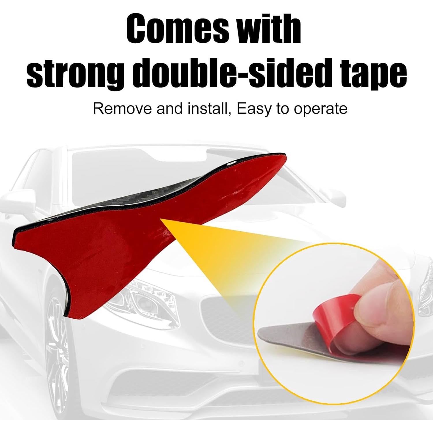 Kit de Antena de Aleta de Tiburón Fogfar 10 Piezas Fibra Carbono