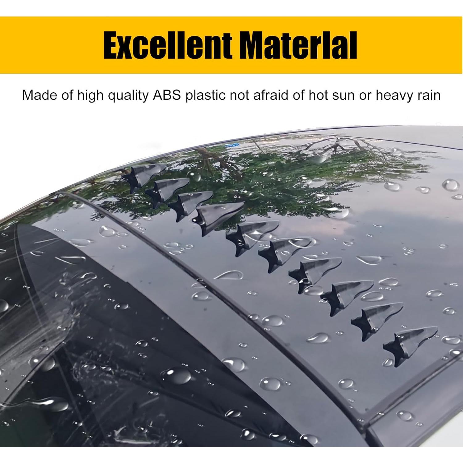 Kit de Antena de Aleta de Tiburón Fogfar 10 Piezas Fibra Carbono