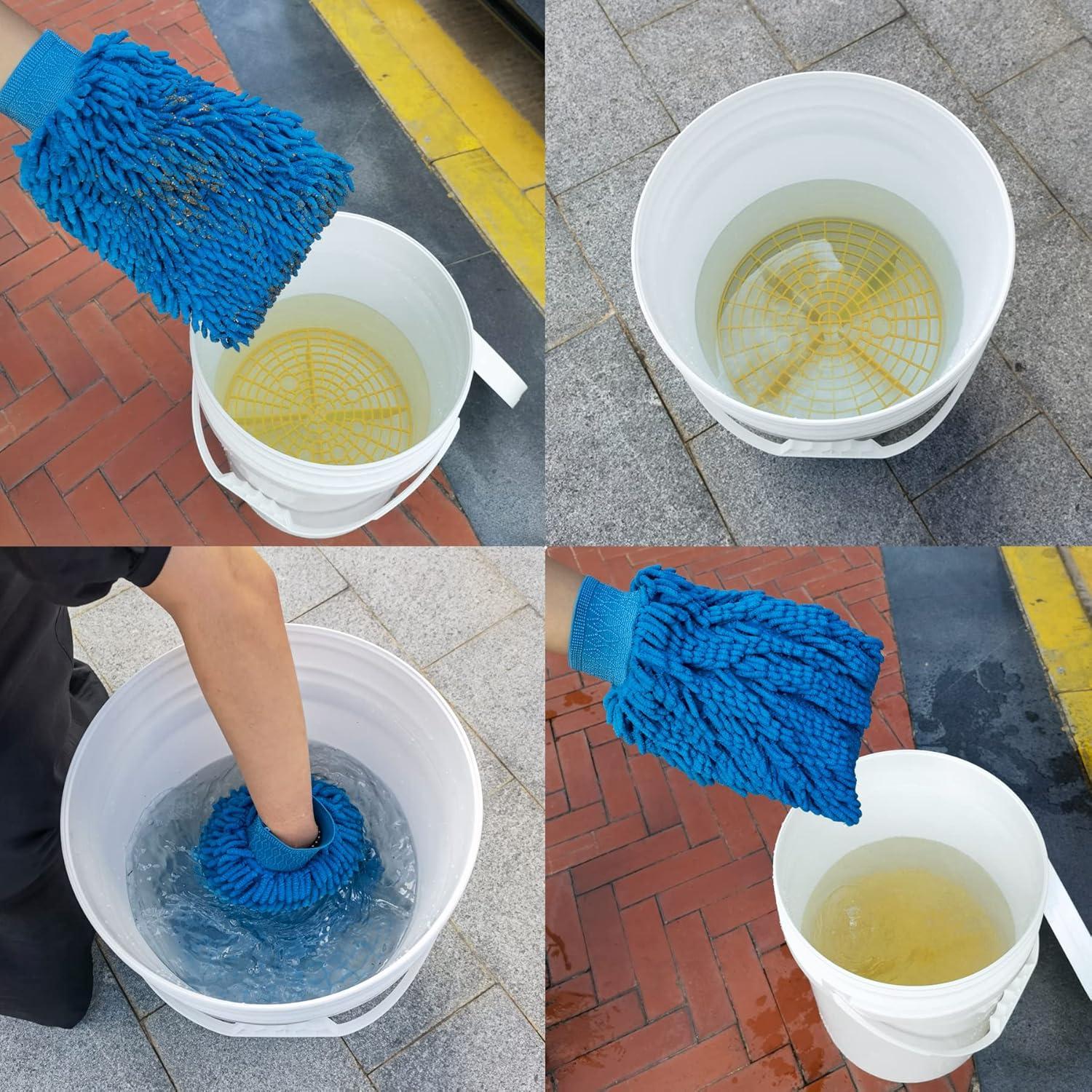 Cubo de Lavado de Autos Amiss 2 Pack 25.9 cm Amarillo