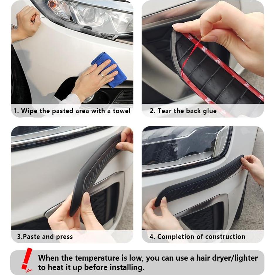 Protector de Parachoques Carleef Universal Blanco 40x5 cm