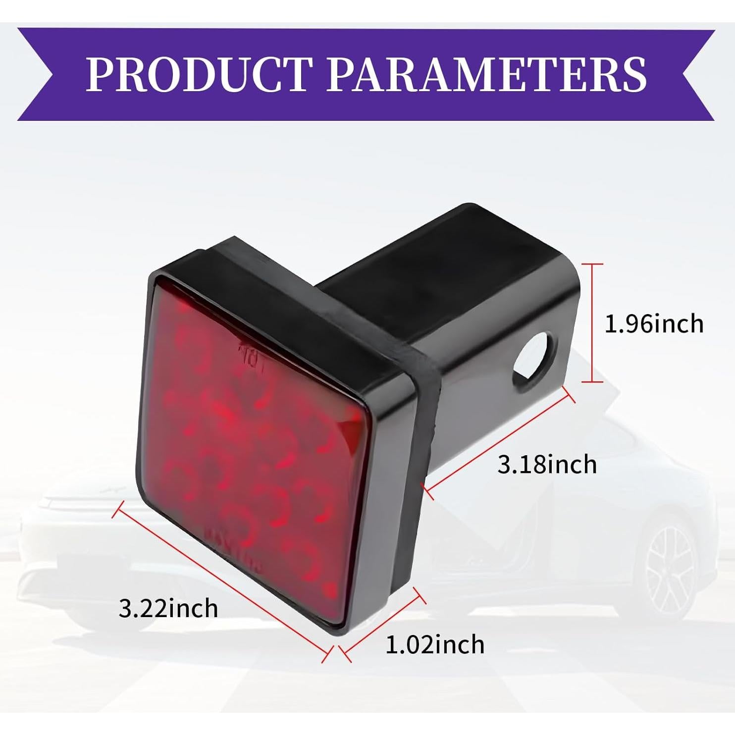 Luces de Remolque LED FEDOEY 12V Rojo 2 Pcs 2500LM