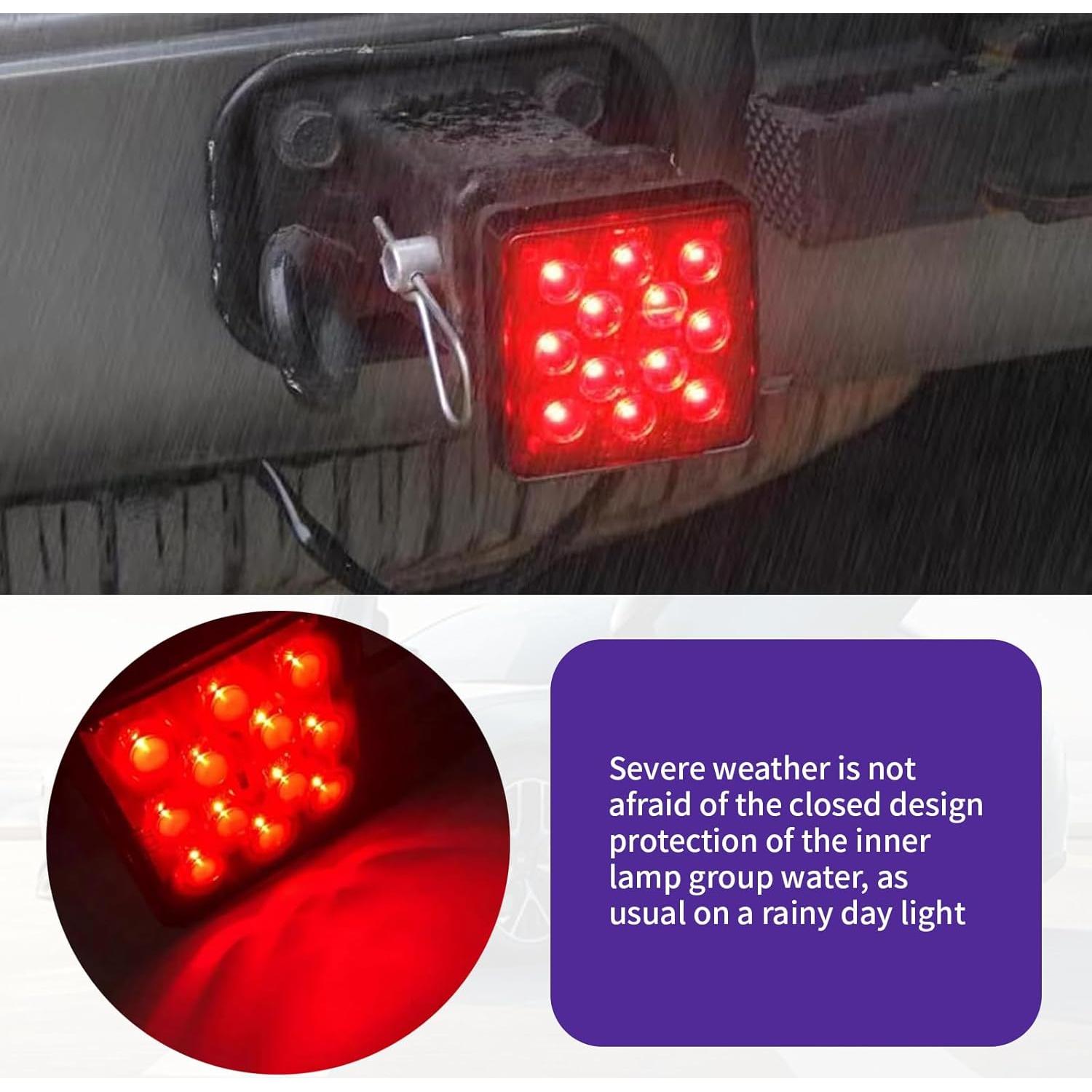 Luces de Remolque LED FEDOEY 12V Rojo 2 Pcs 2500LM