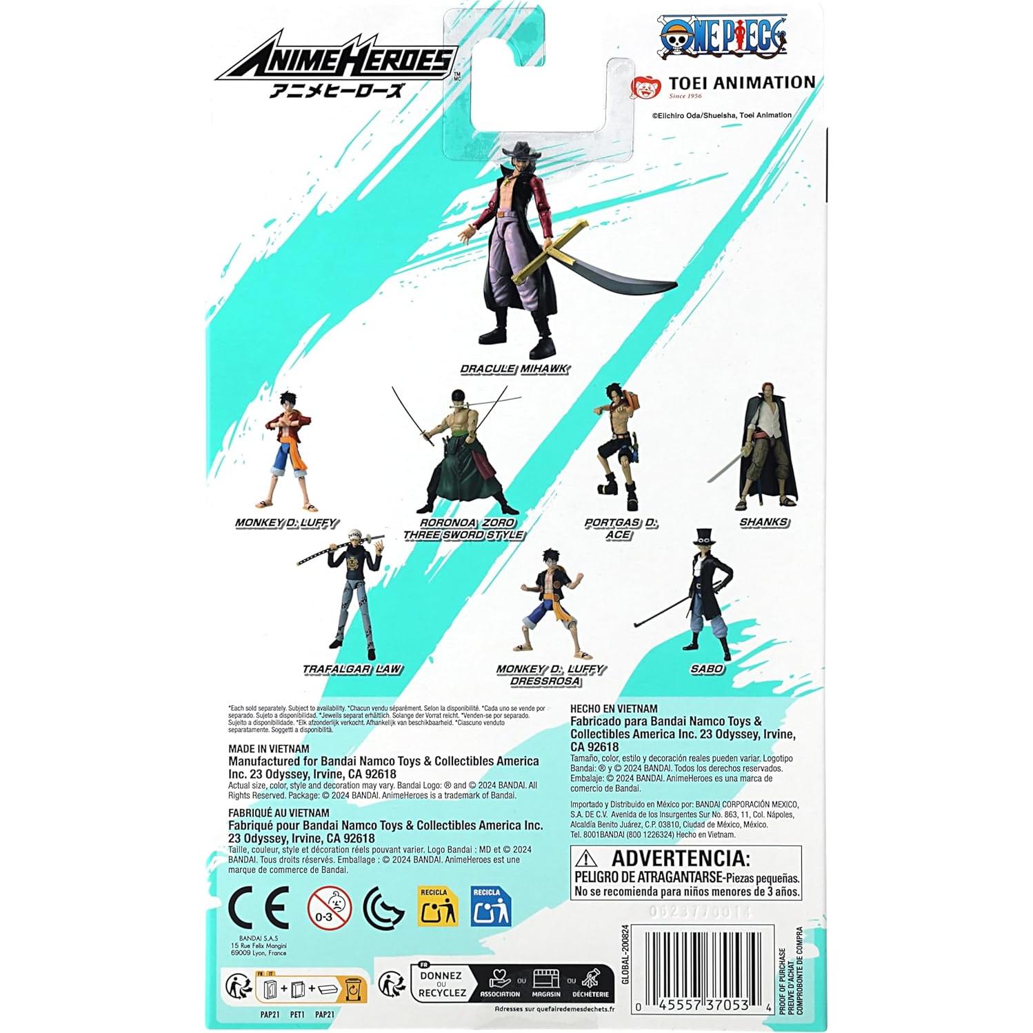 Figura de Acción Anime Heroes One Piece Dracule Mihawk 16.5 cm