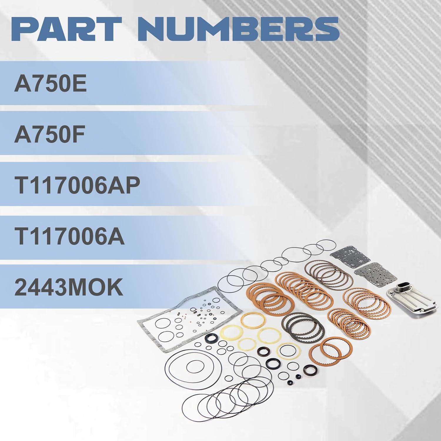 Kit de Reconstrucción Maestra de Transmisión A750E Cycwer