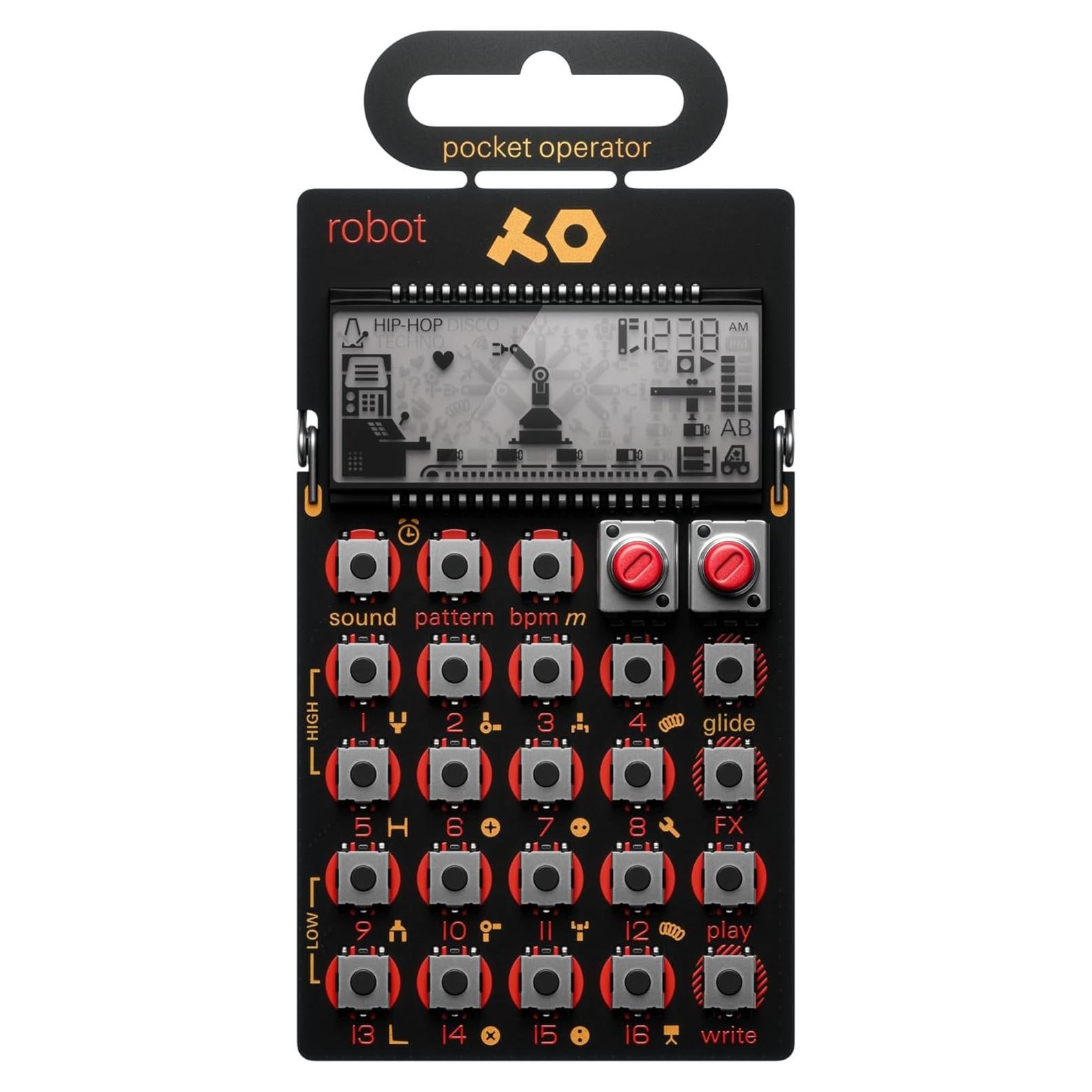 Sintetizador Teenage Engineering PO-28 Robot 8-Bit Multicolor