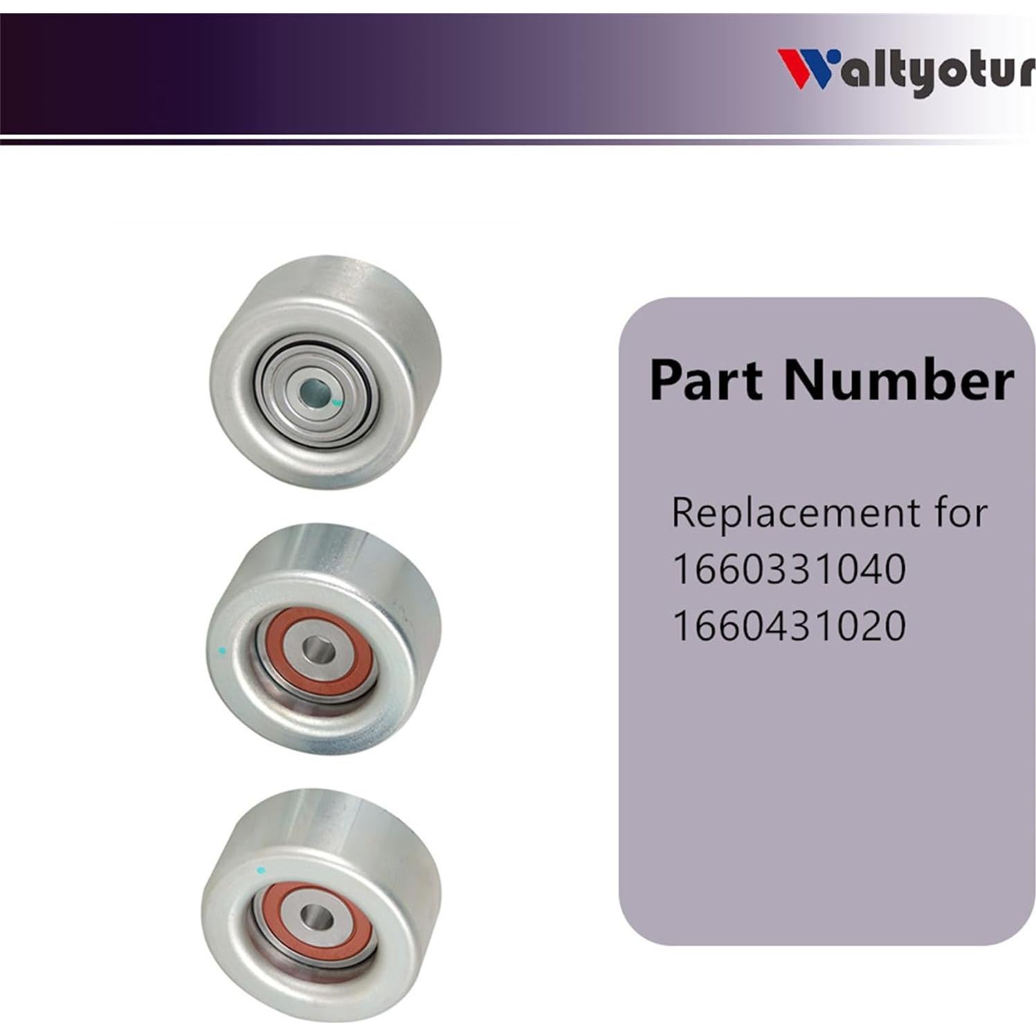 Kit Polea Tensora Waltyotur para 4Runner Tacoma Tundra