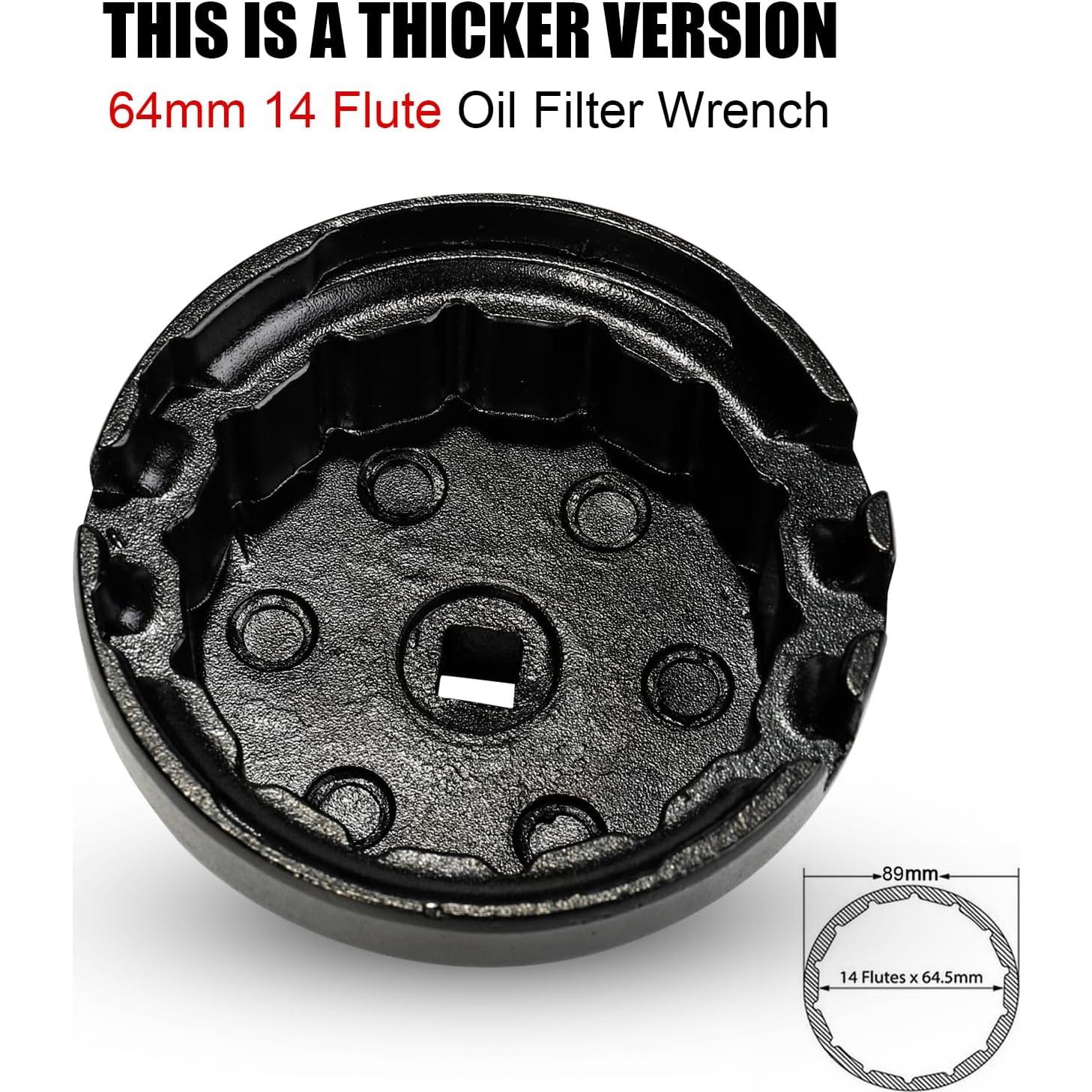 Llave de Filtro de Aceite 3mirrors 64mm para Toyota y Lexus