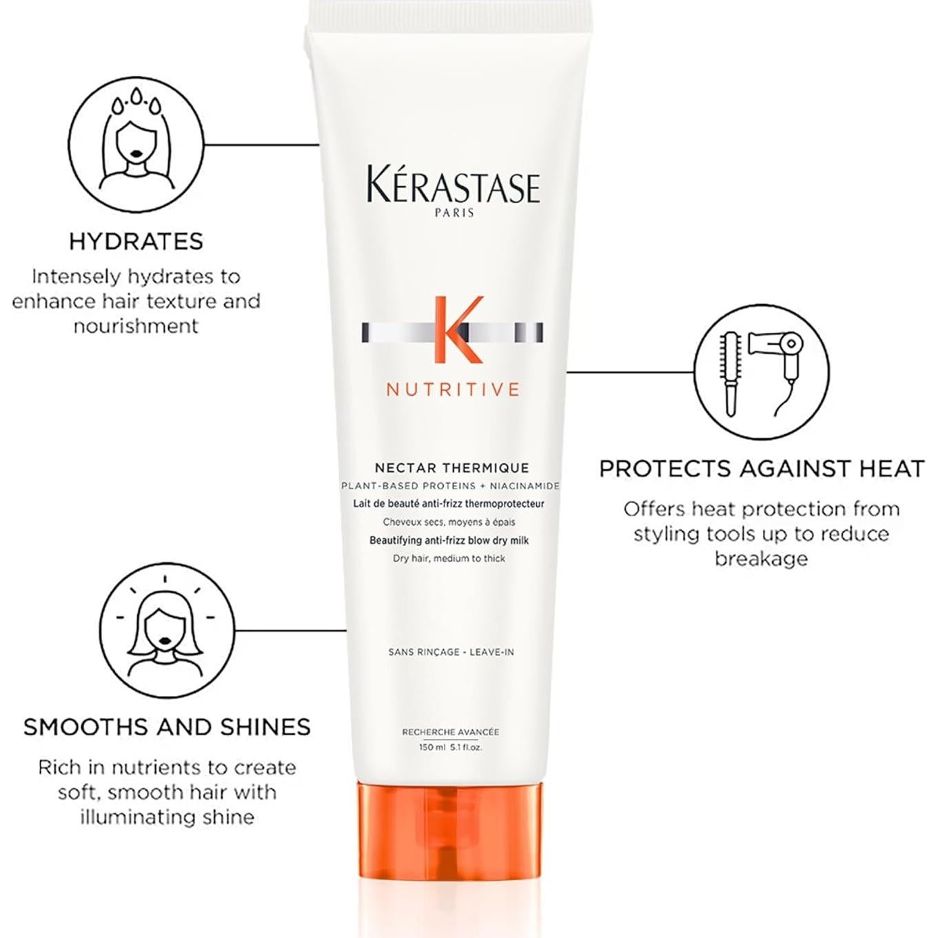 Kerastase Nutritive Nectar Thermique 150g Crema Sin Enjuague