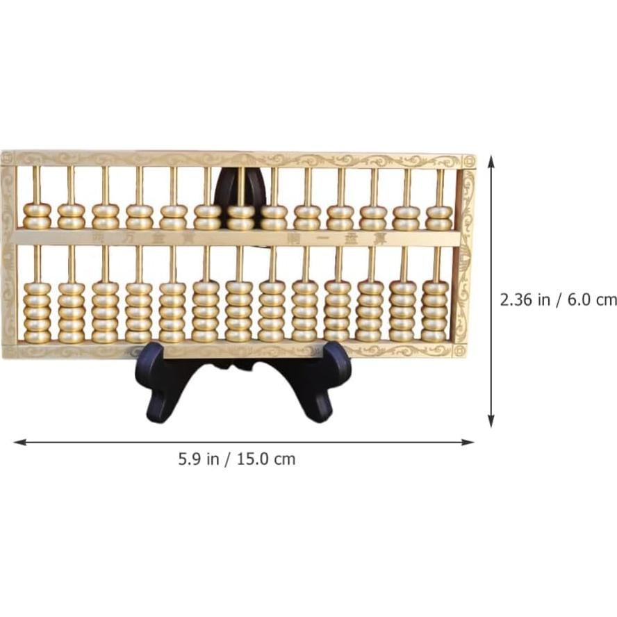 Ábaco de Latón Feng Shui 15x6cm Decoración para Hogar