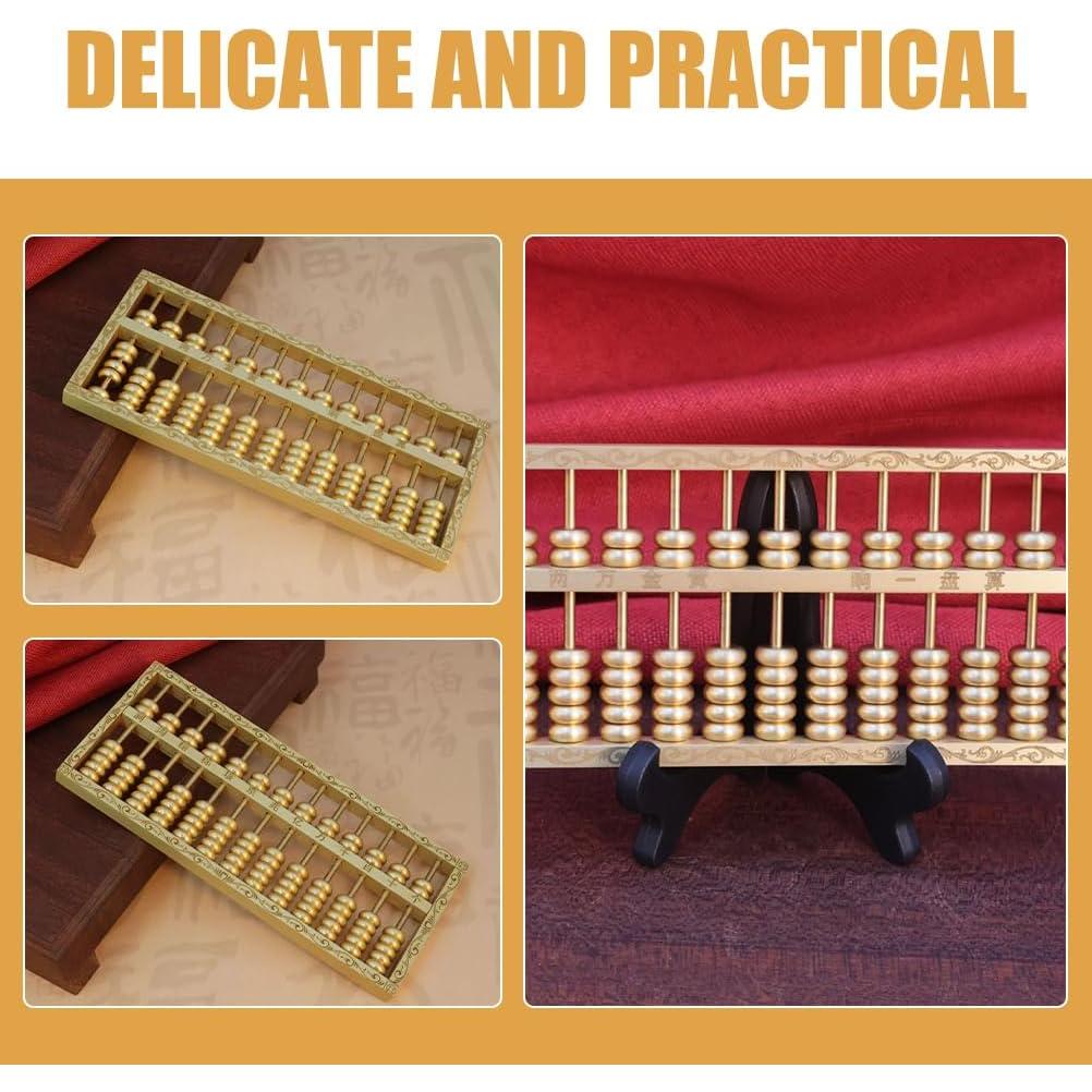 Ábaco de Latón Feng Shui 15x6cm Decoración para Hogar