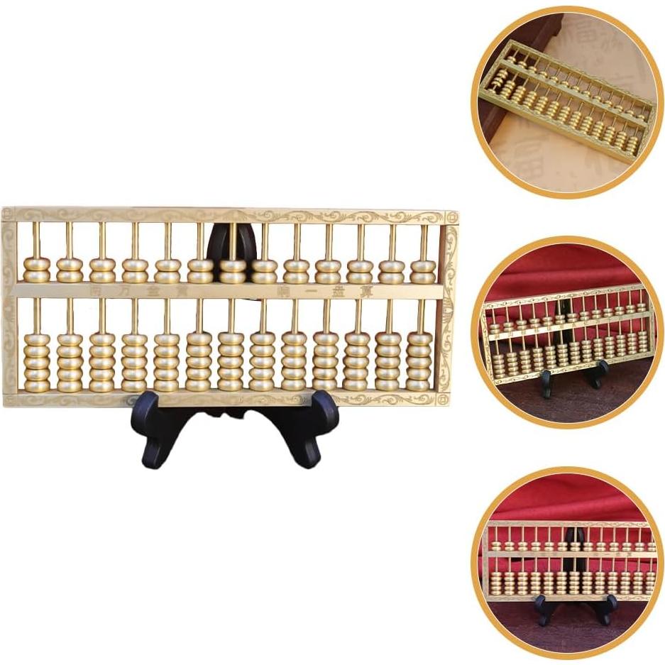 Ábaco de Latón Feng Shui 15x6cm Decoración para Hogar