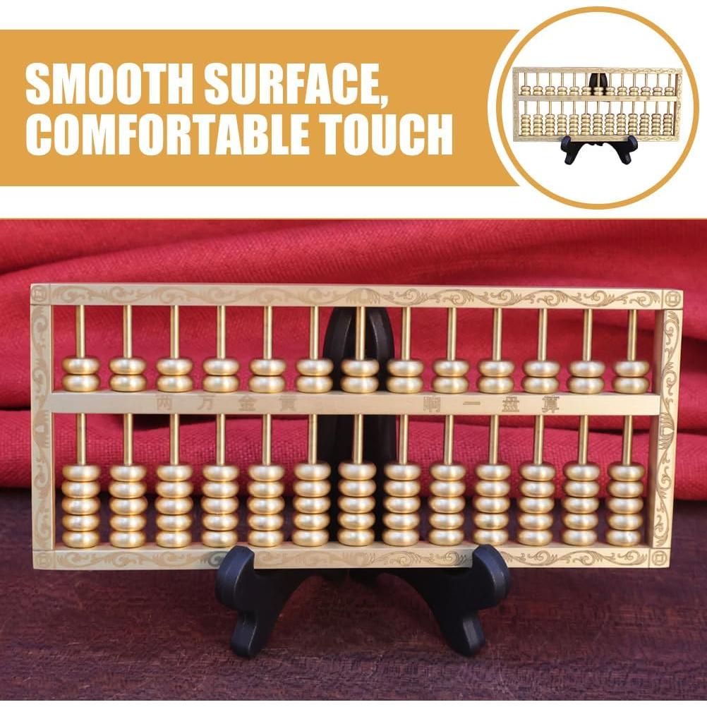 Ábaco de Latón Feng Shui 15x6cm Decoración para Hogar