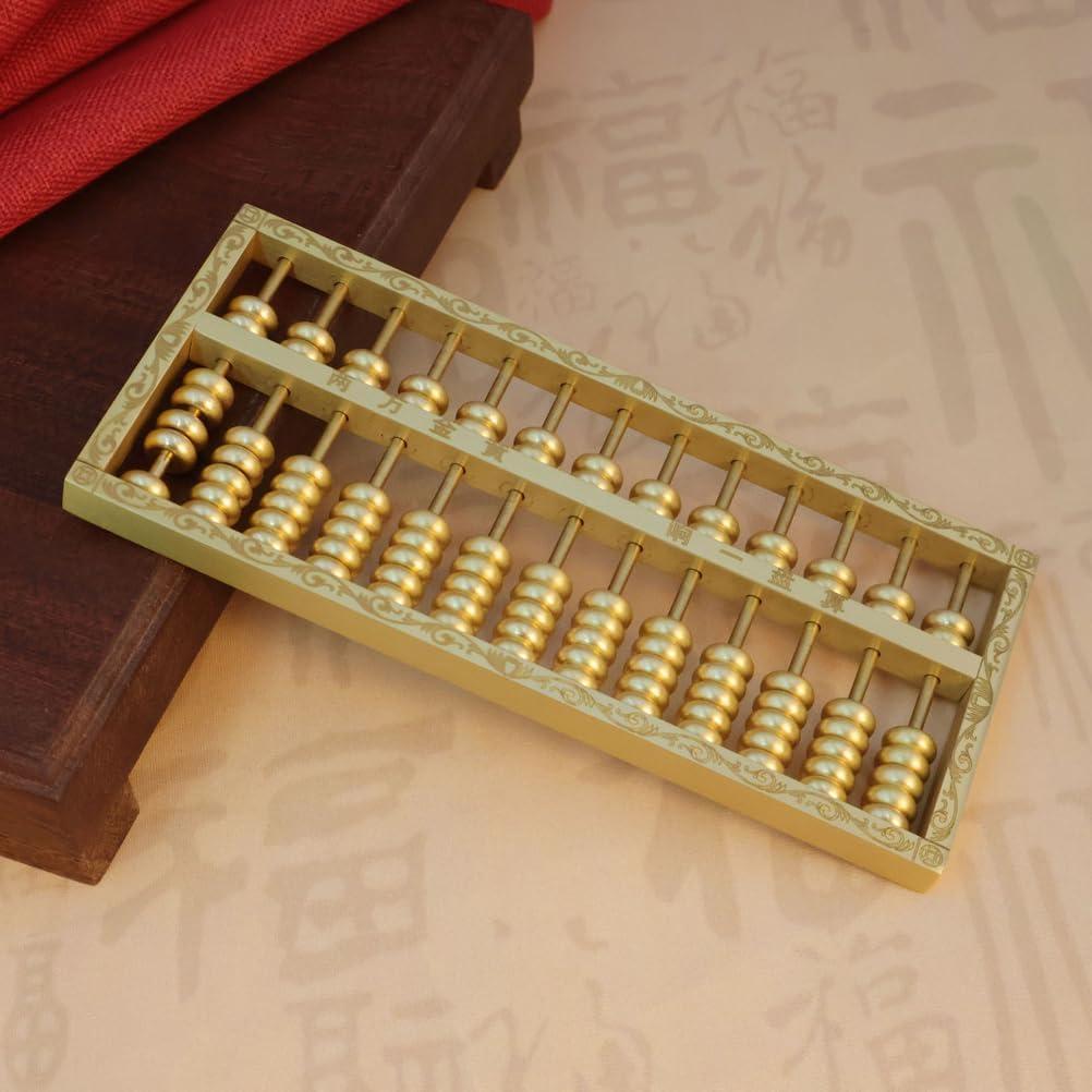 Ábaco de Latón Feng Shui 15x6cm Decoración para Hogar