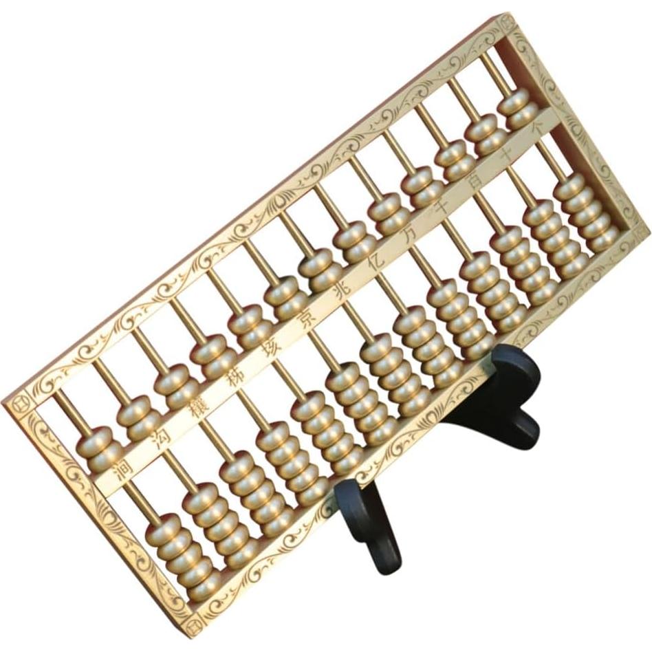 Ábaco de Latón Feng Shui 15x6cm Decoración para Hogar