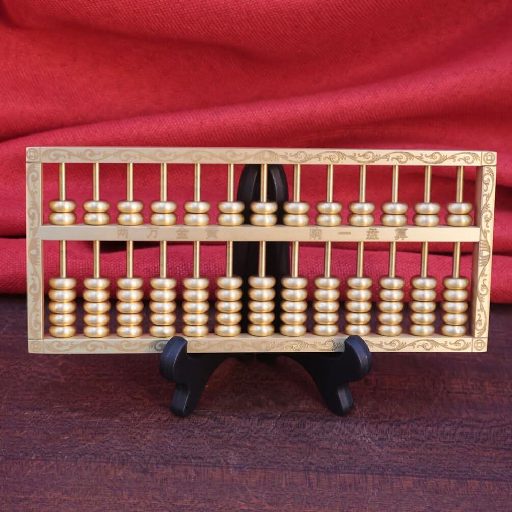 Ábaco de Latón Feng Shui 15x6cm Decoración para Hogar