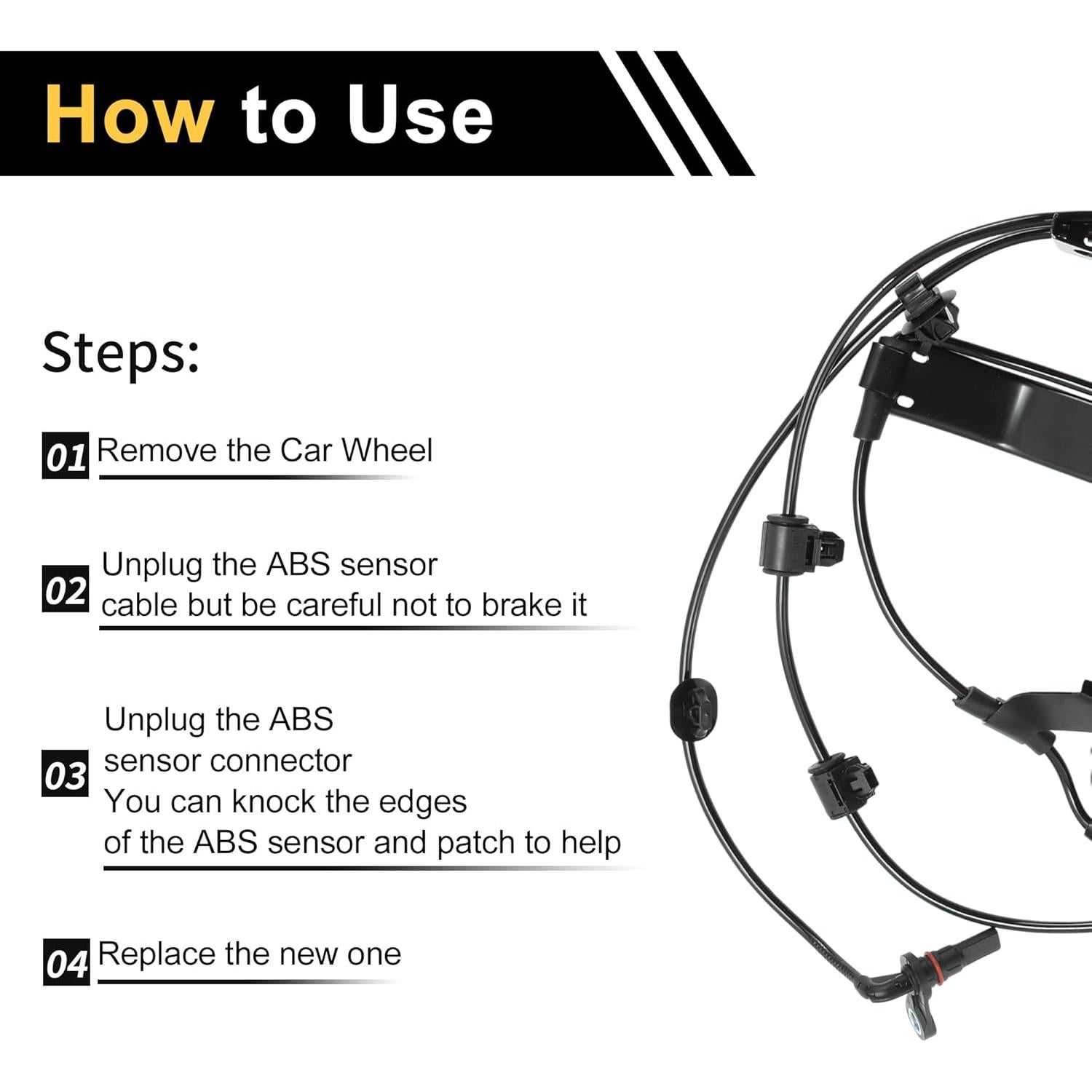 Sensor de Velocidad de Rueda ABS REPAIROCK para Toyota Hilux 2015-2021