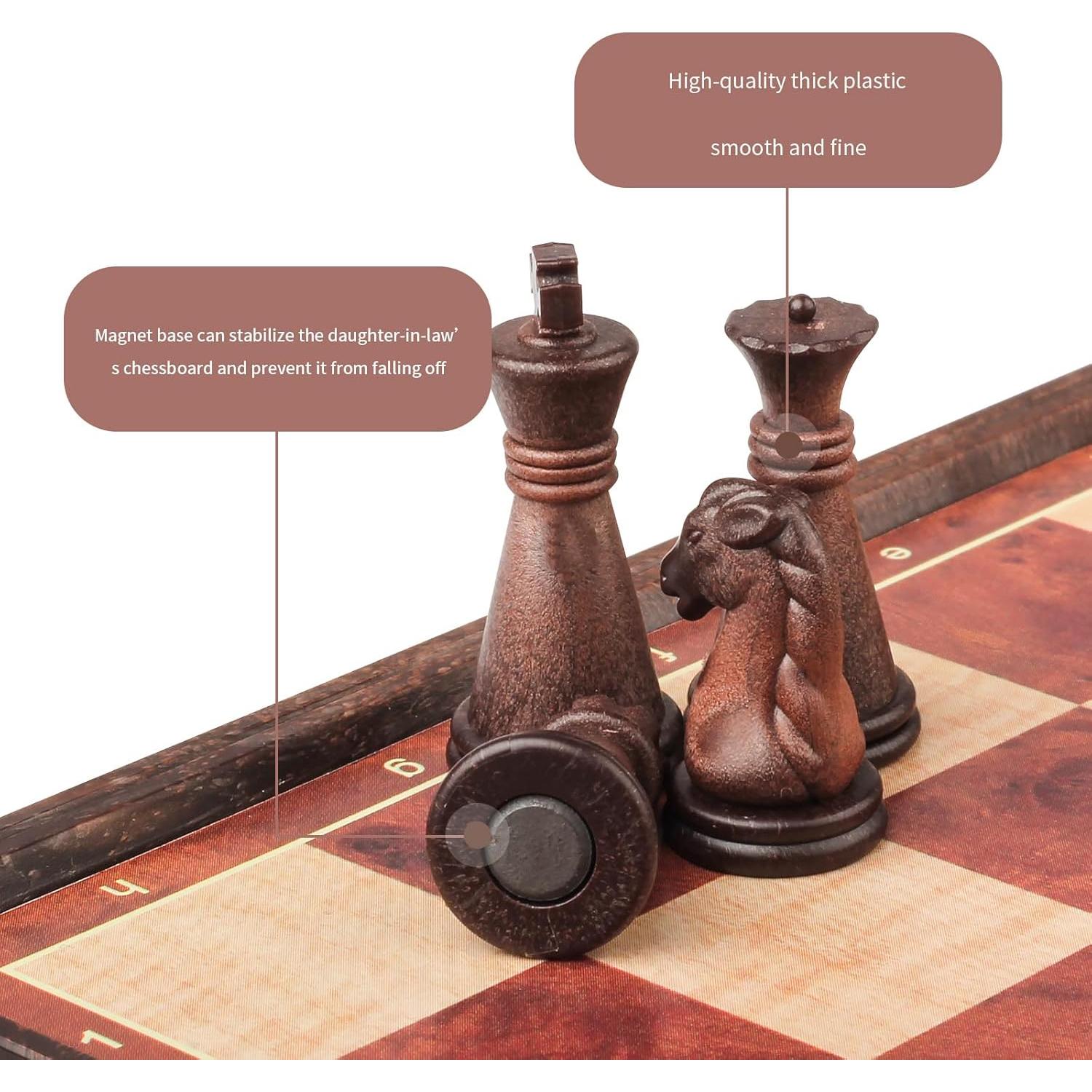 Juego de Ajedrez Magnético Mini 20x10 cm Plegable - Portátil