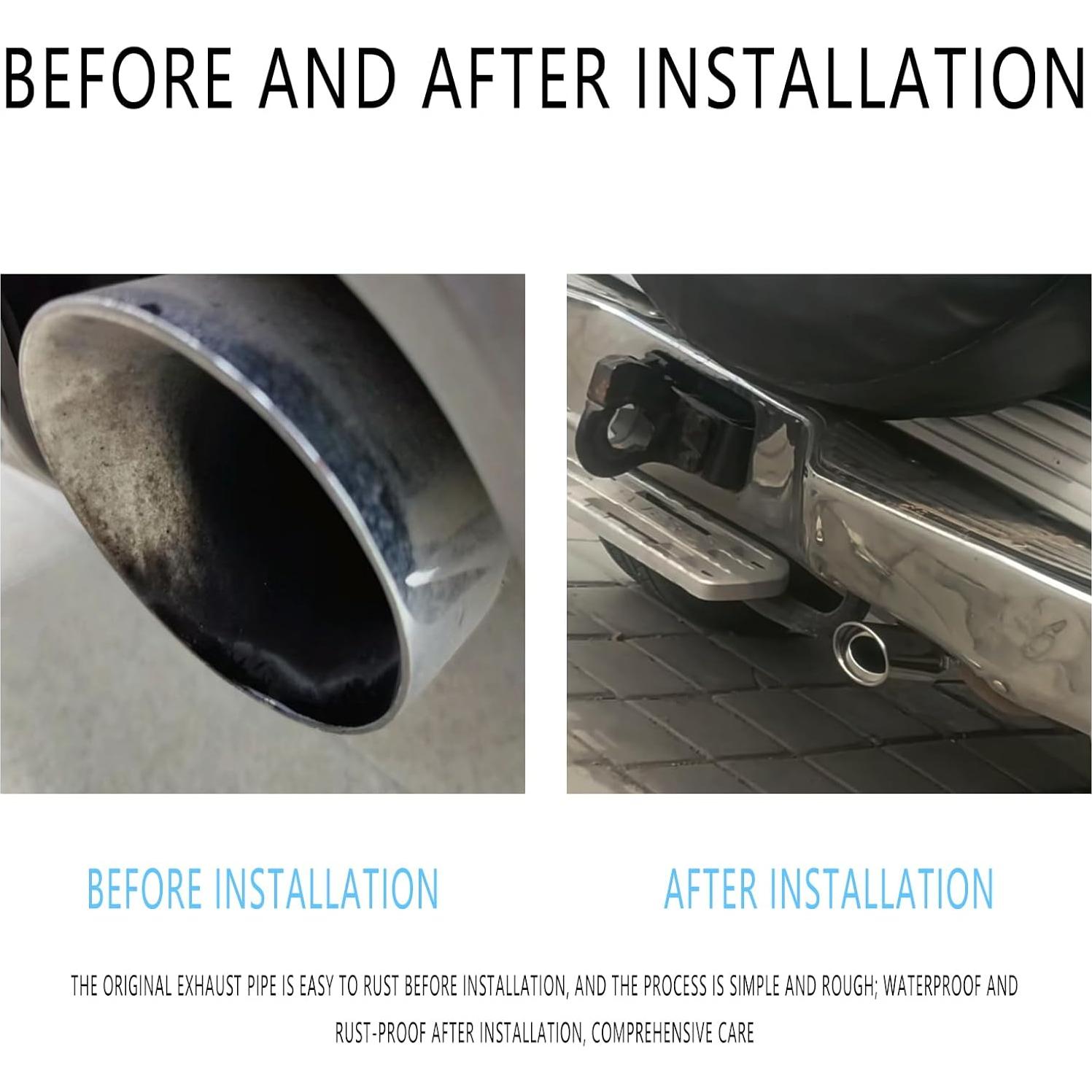 Punta de Escape Luminuti Acero Inoxidable 13.97 cm Cromada