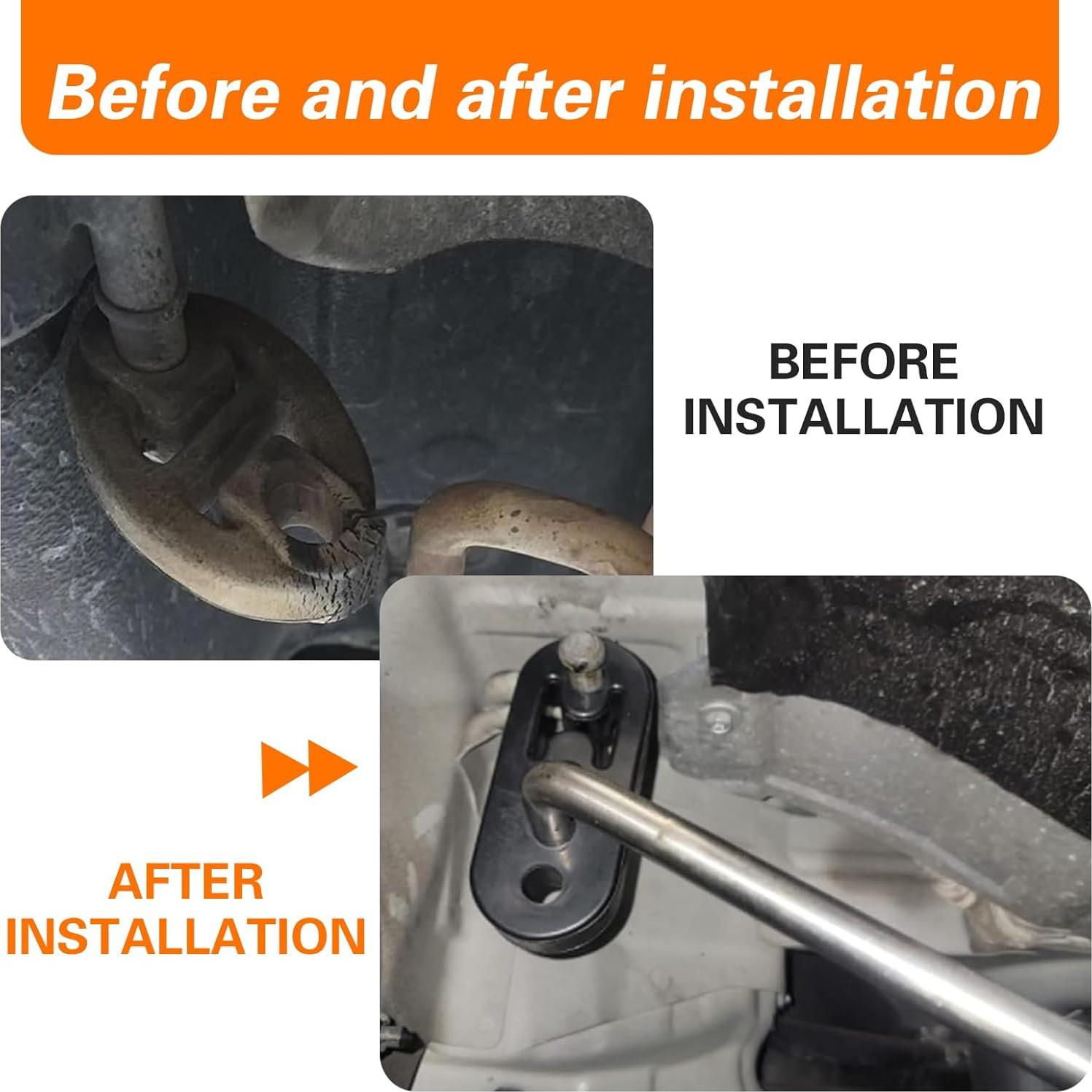 Soporte de Escape de Goma Leediga 2 PCS Ajustable Universal