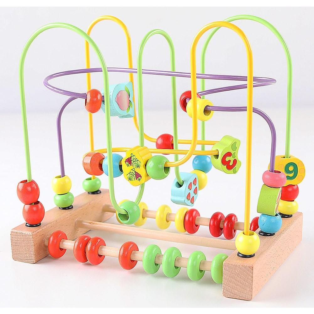 Juguete de Madera QZMTOY Laberinto de Perlas Educativo