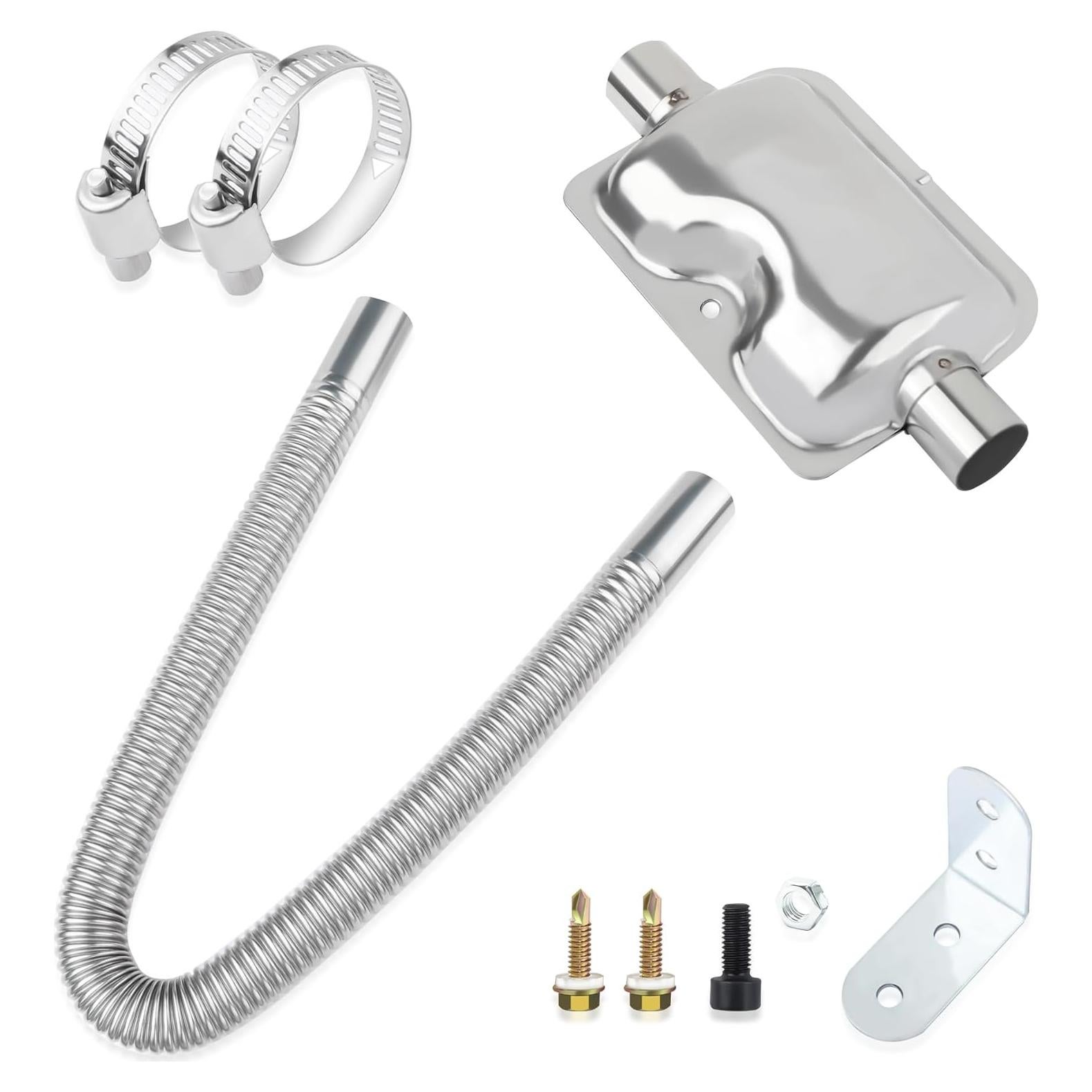 Tubería de Escape de Acero Inoxidable OFBAND 60cm para Calentador de Diésel