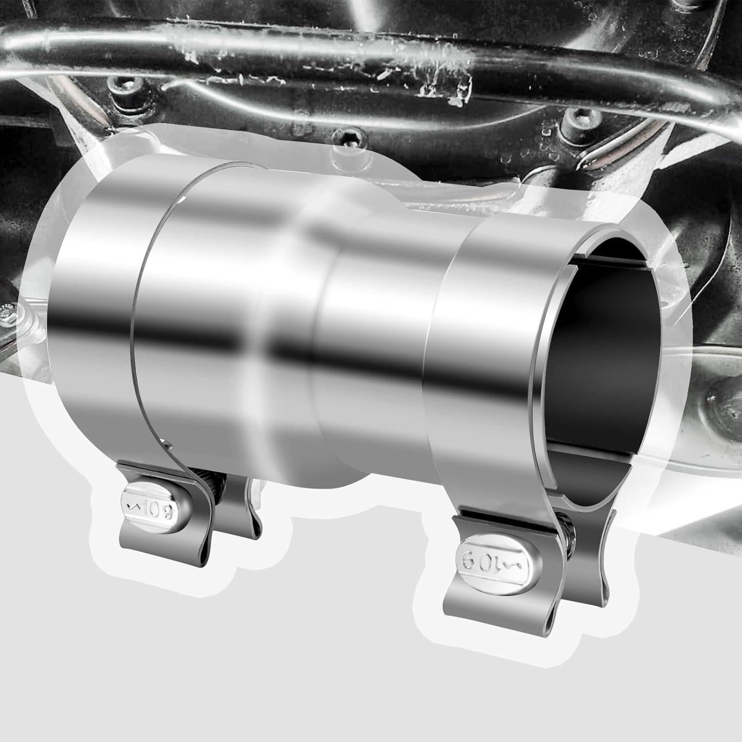 Adaptador de Escape Figpade 2.5 a 3 Pulgadas con Abrazaderas