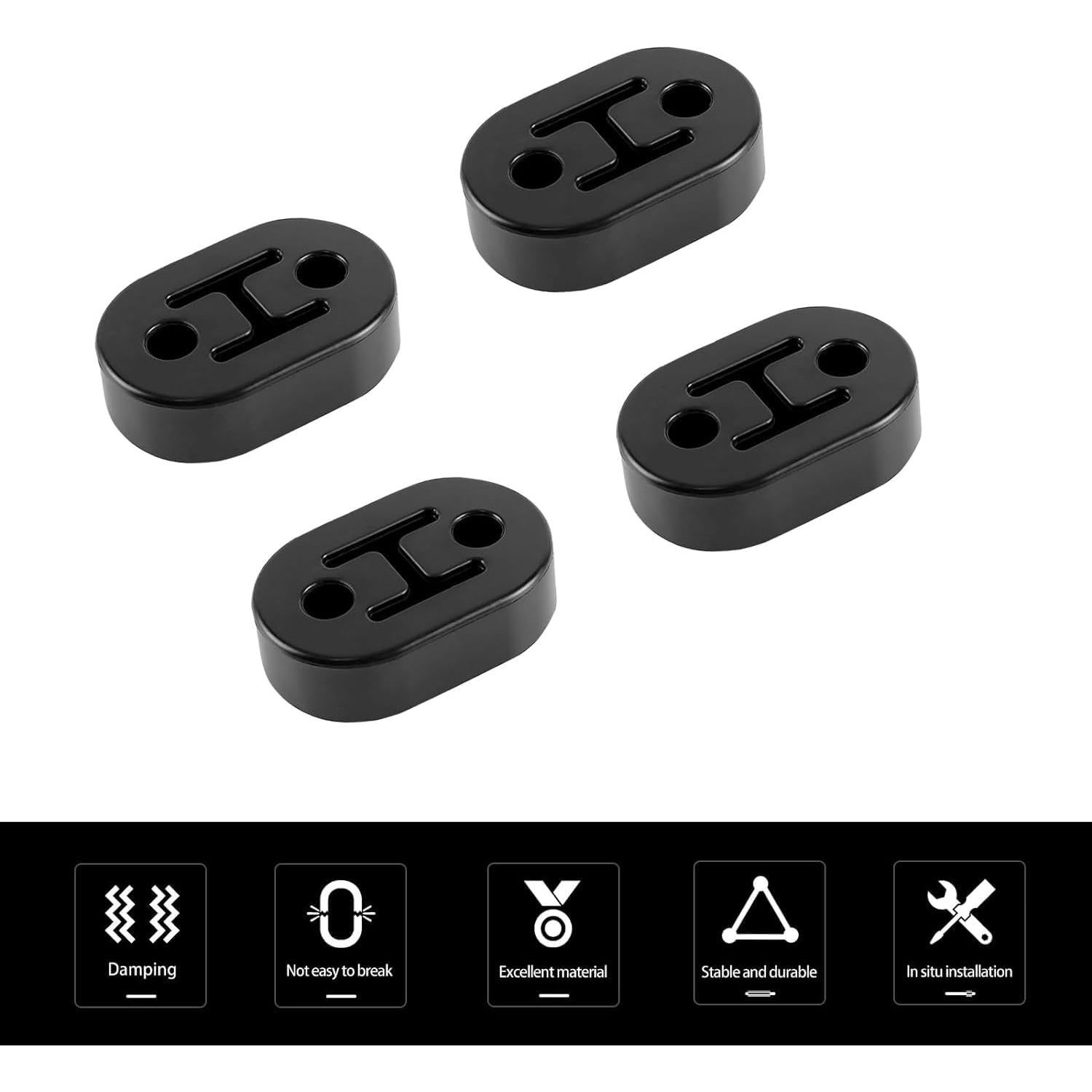 Soporte de Goma para Escape Gunhunt 4 PCS Ajustable Negro