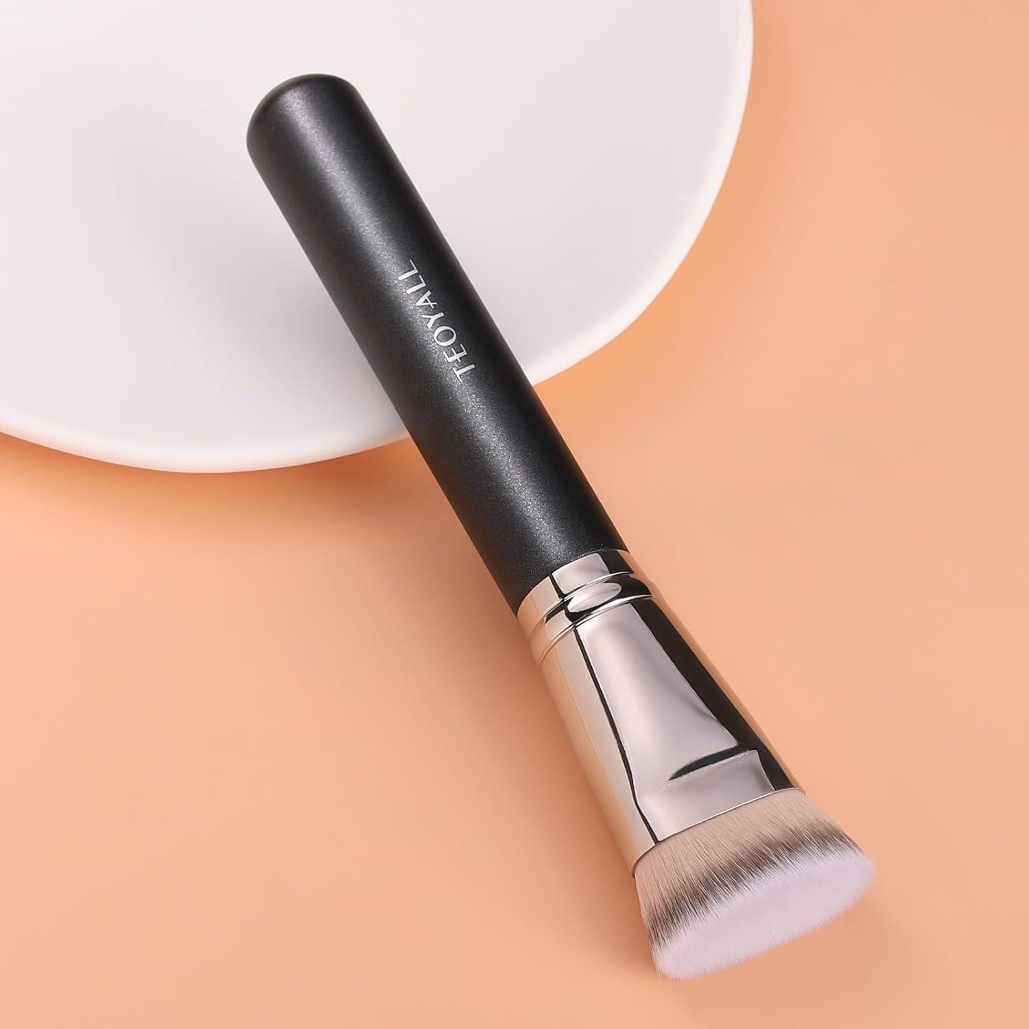 Brocha de Contorno TEOYALL, Cerdas Sintéticas Suaves 18cm