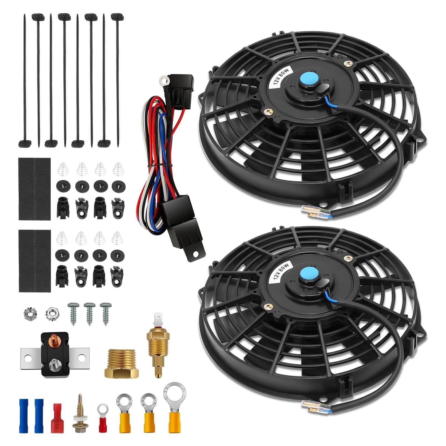 Ventilador de Radiador Eléctrico Auto Dynasty 9" con Termostato