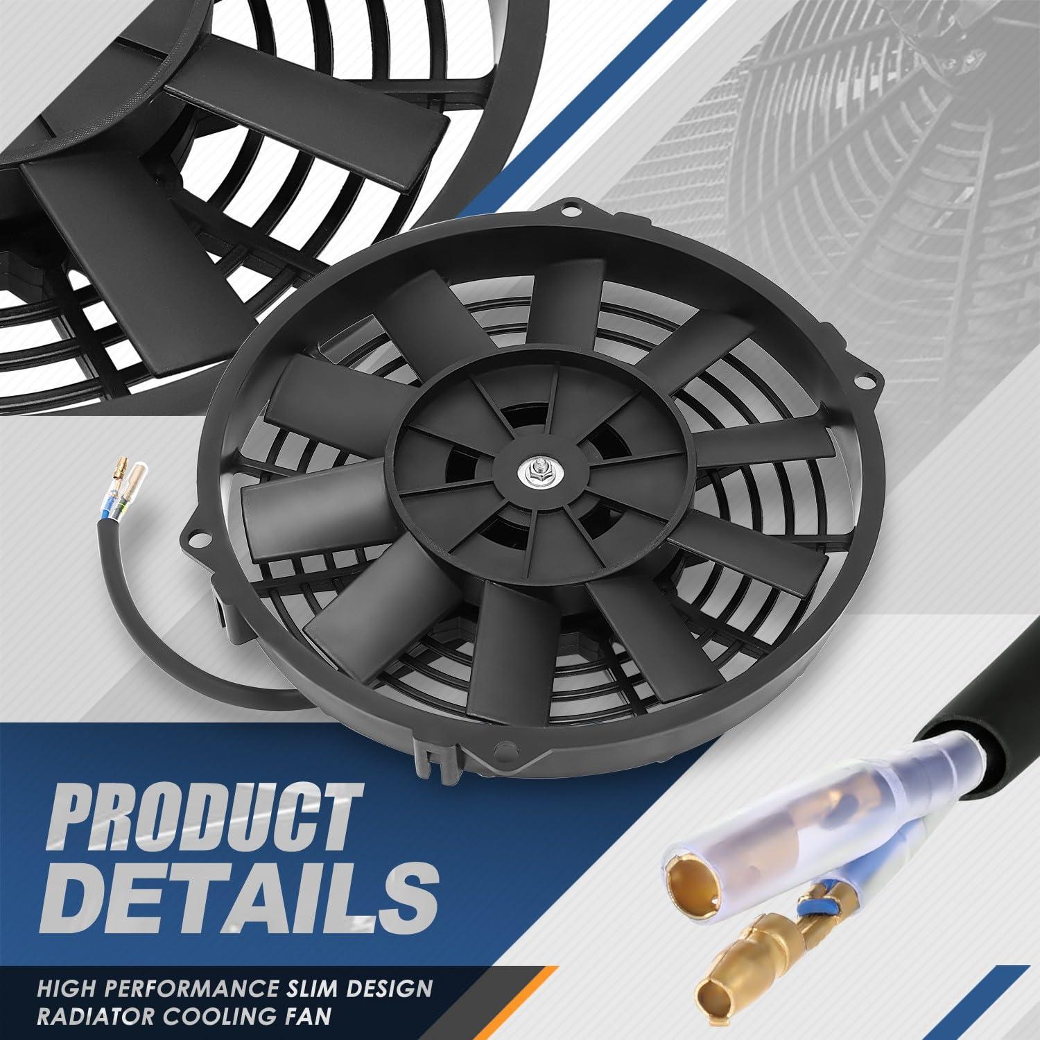 Ventilador de Radiador Eléctrico Auto Dynasty 9" con Termostato