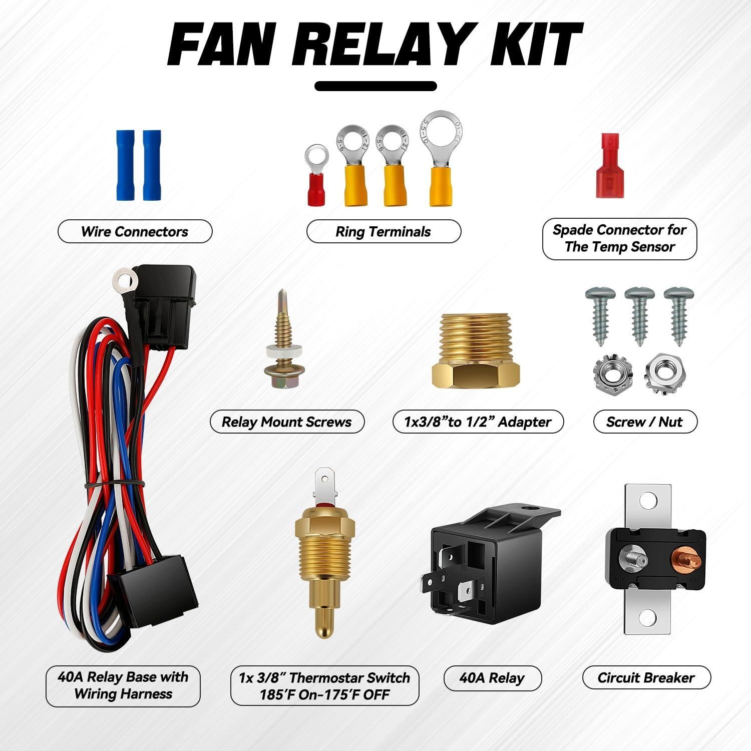 Ventilador de Radiador Eléctrico Auto Dynasty 9" con Termostato