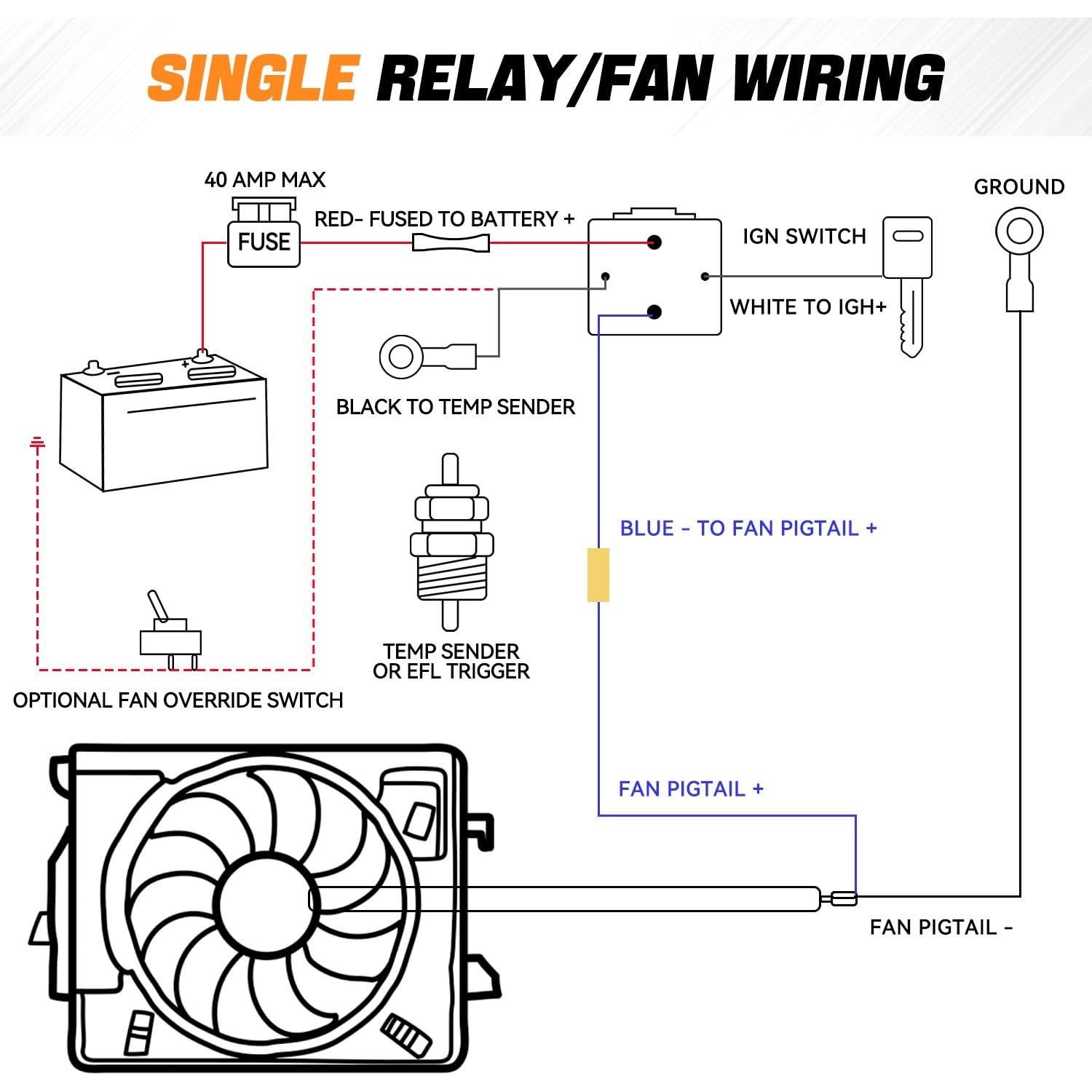 Ventilador de Radiador Eléctrico Auto Dynasty 9" con Termostato