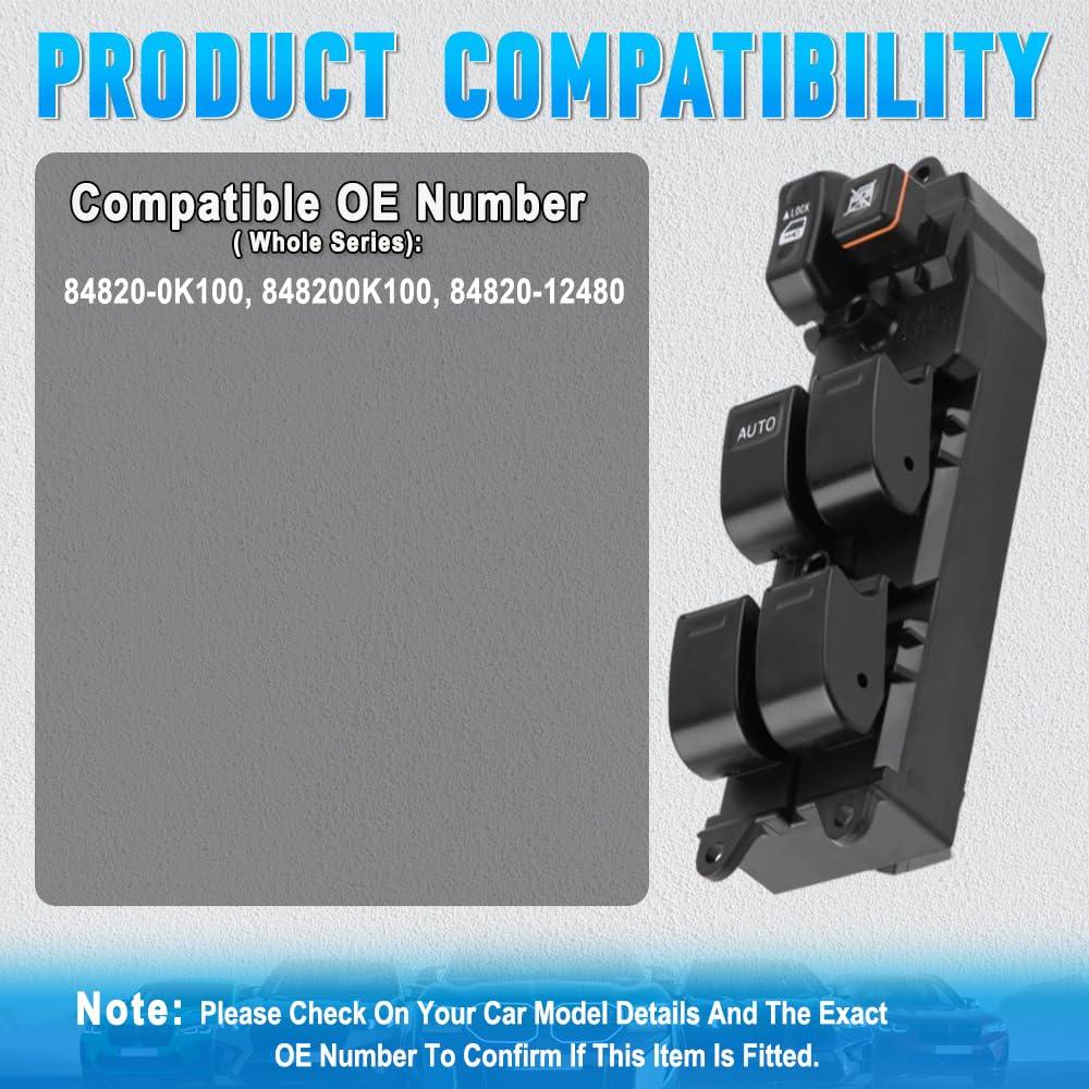 Interruptor de Ventana Eléctrica Riloer 18 Pines Toyota 2004-2015