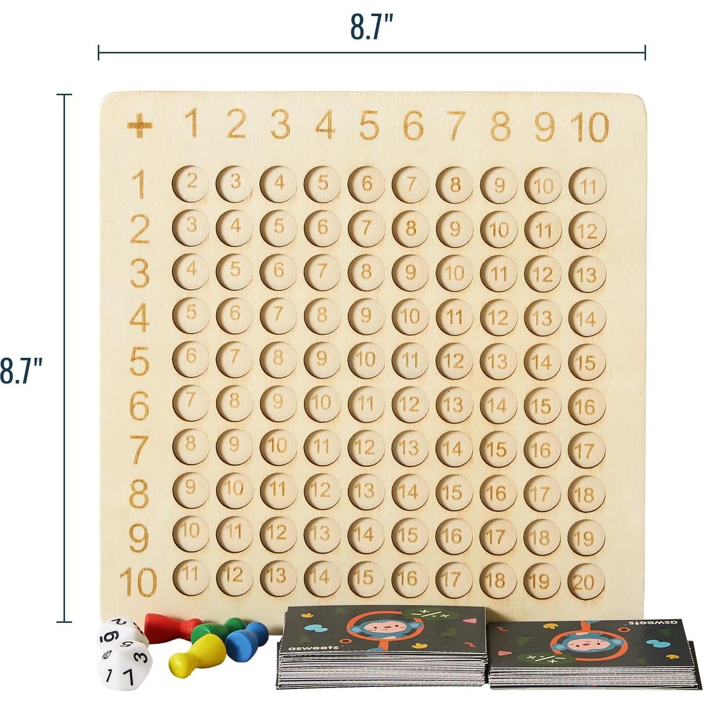 Juego de Mesa Educativo Asweets de Matemáticas 2 en 1