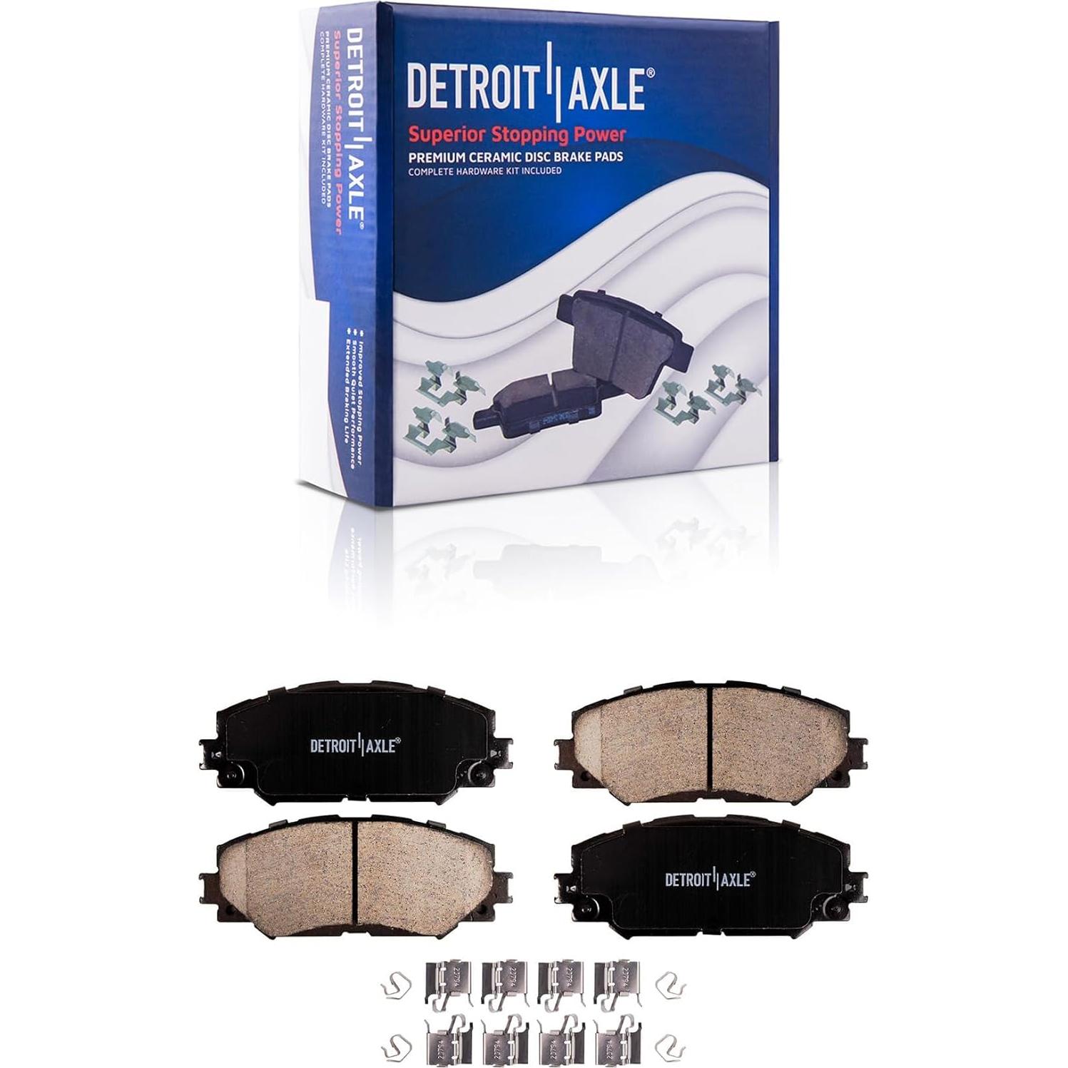 Kit de frenos delantero Detroit Axle para Toyota Corolla 09-19