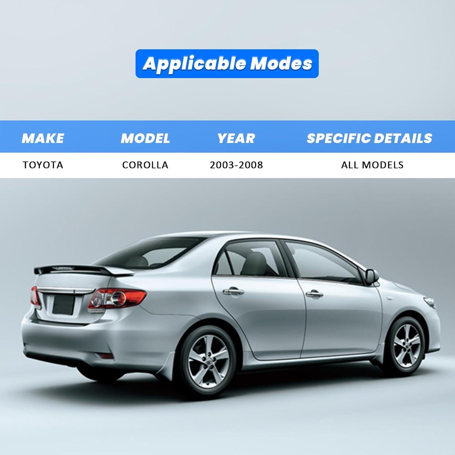 Kit de suspensión 10 piezas AngyMeck para Toyota Corolla 2003-2008