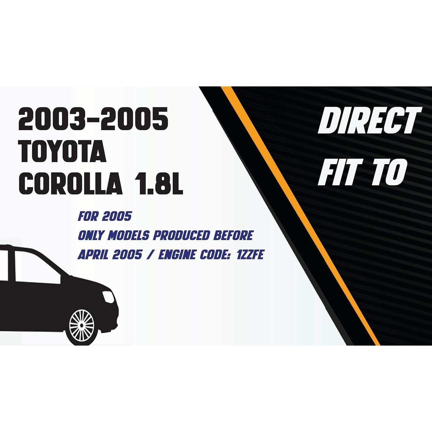 Sistema de Escape Northeastern Acero Inoxidable Toyota Corolla 2003-2005 1.8L