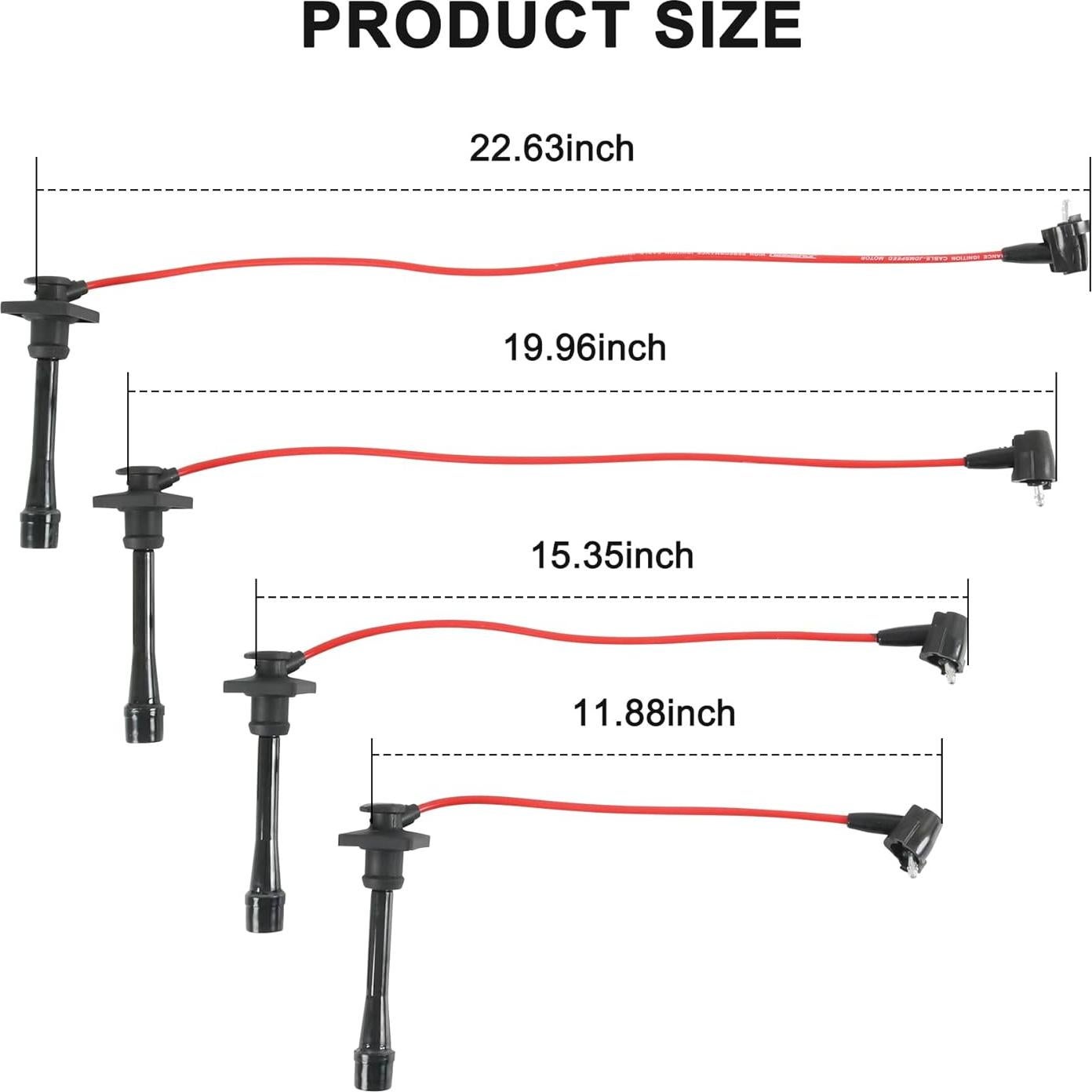 Juego de Cables de Bujías 5MM JDMSPEED para Toyota y Geo