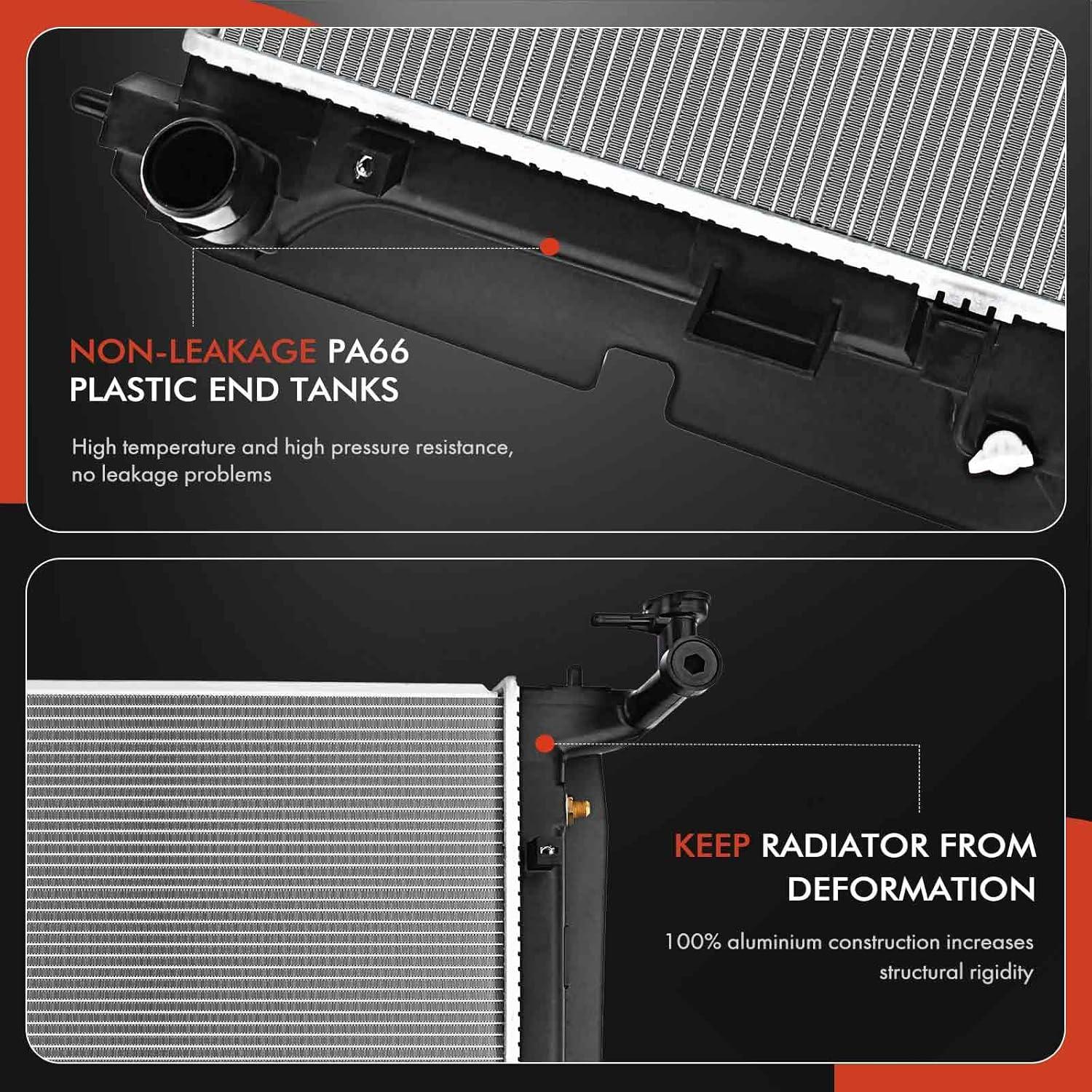 Conjunto Radiador A-Premium con Enfriador de Aceite Toyota/Pontiac