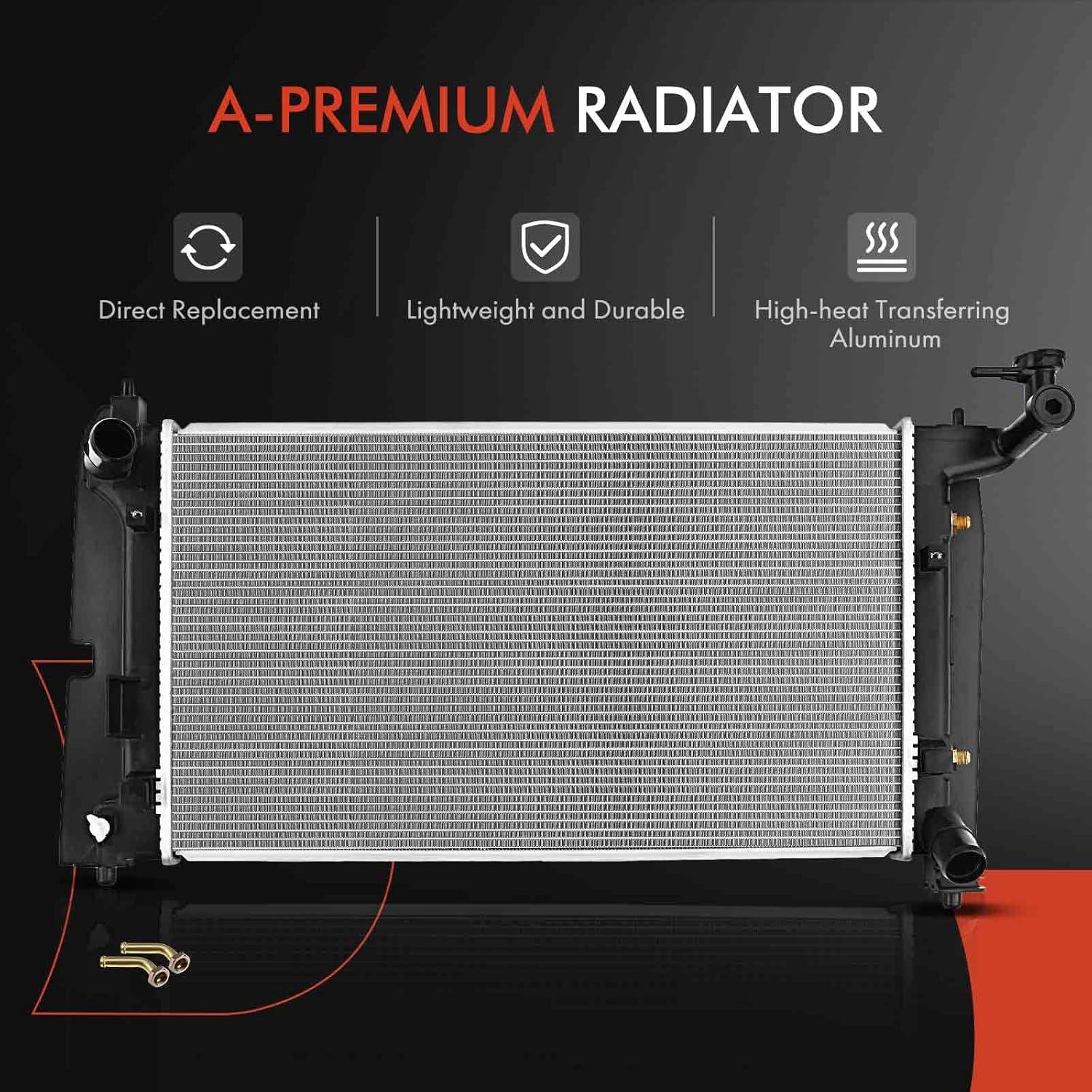 Conjunto Radiador A-Premium con Enfriador de Aceite Toyota/Pontiac