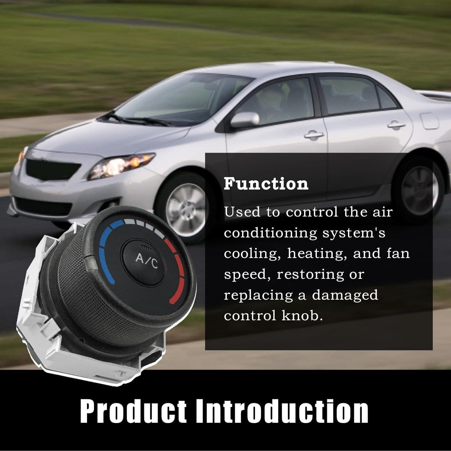 Perilla de Control del Ventilador HVAC Toyota Corolla 2009-2013